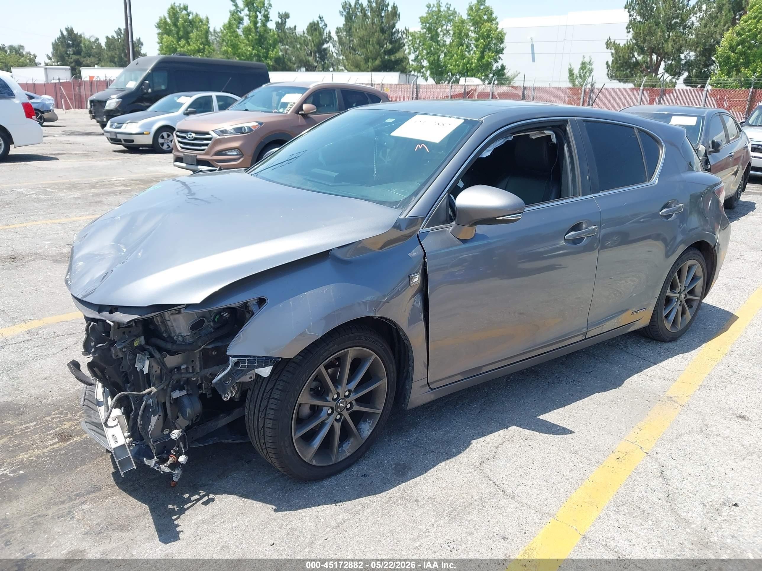 2012 Lexus Ct 200h Premium Brown vin: JTHKD5BH2C2110035
