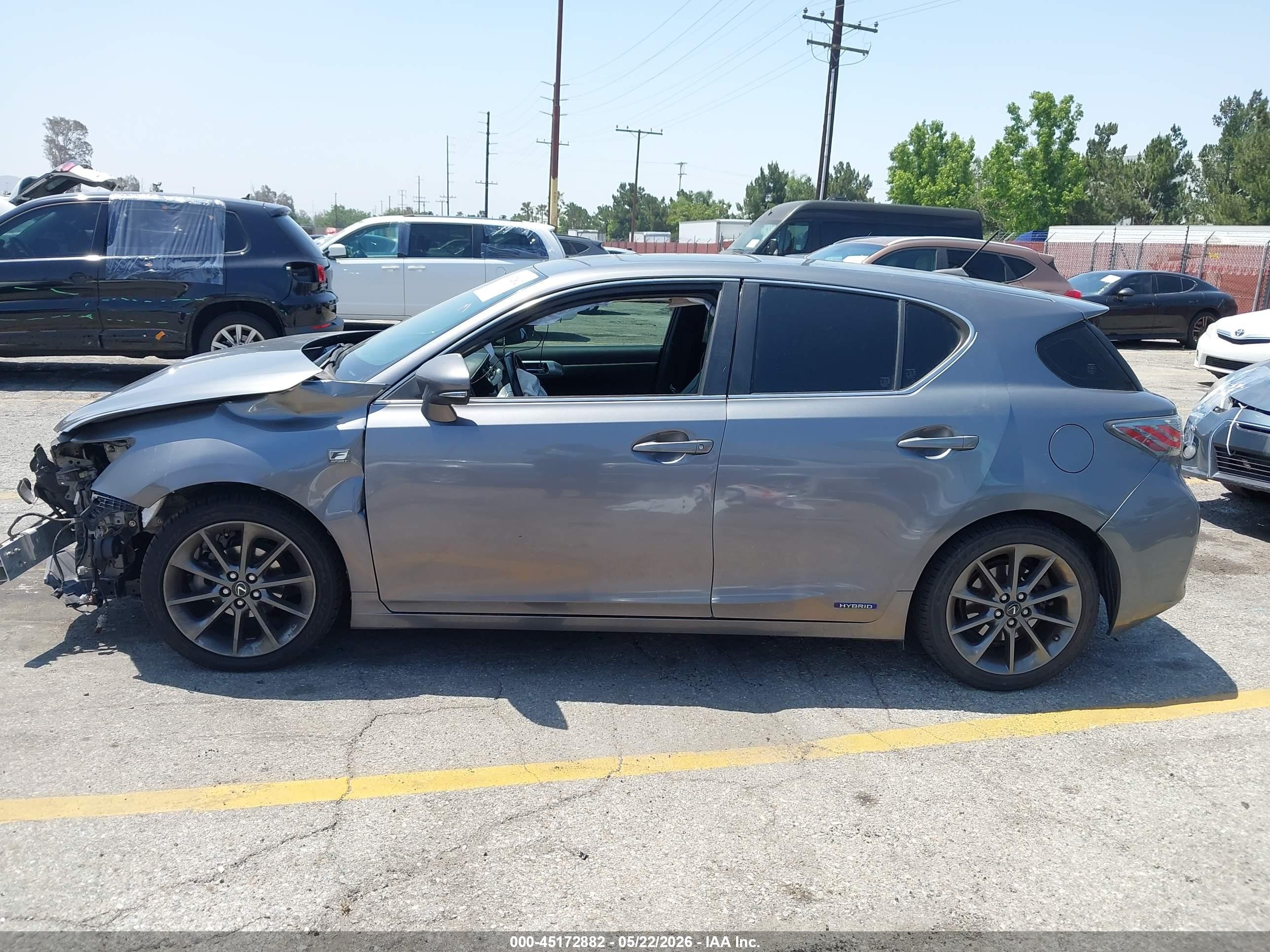 2012 Lexus Ct 200h Premium Brown vin: JTHKD5BH2C2110035