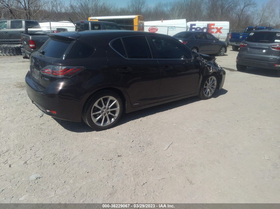 2013 Lexus Ct 200h Hybrid Brown vin: JTHKD5BH2D2124325