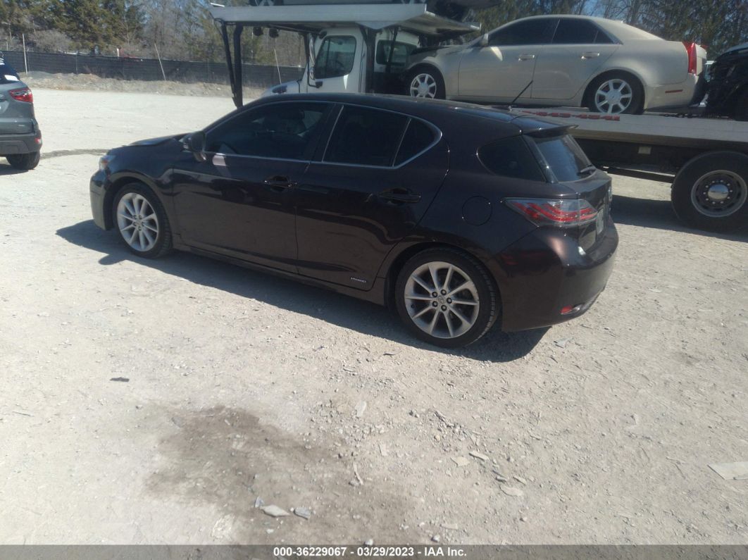 2013 Lexus Ct 200h Hybrid Brown vin: JTHKD5BH2D2124325