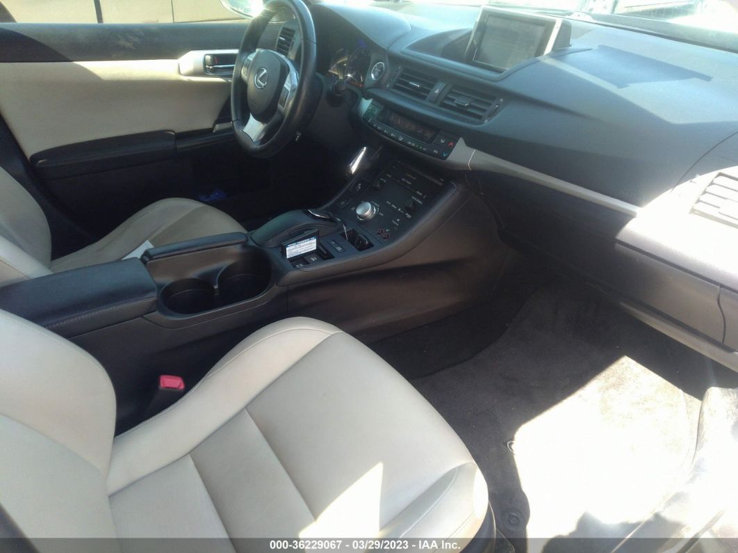 2013 Lexus Ct 200h Hybrid Brown vin: JTHKD5BH2D2124325