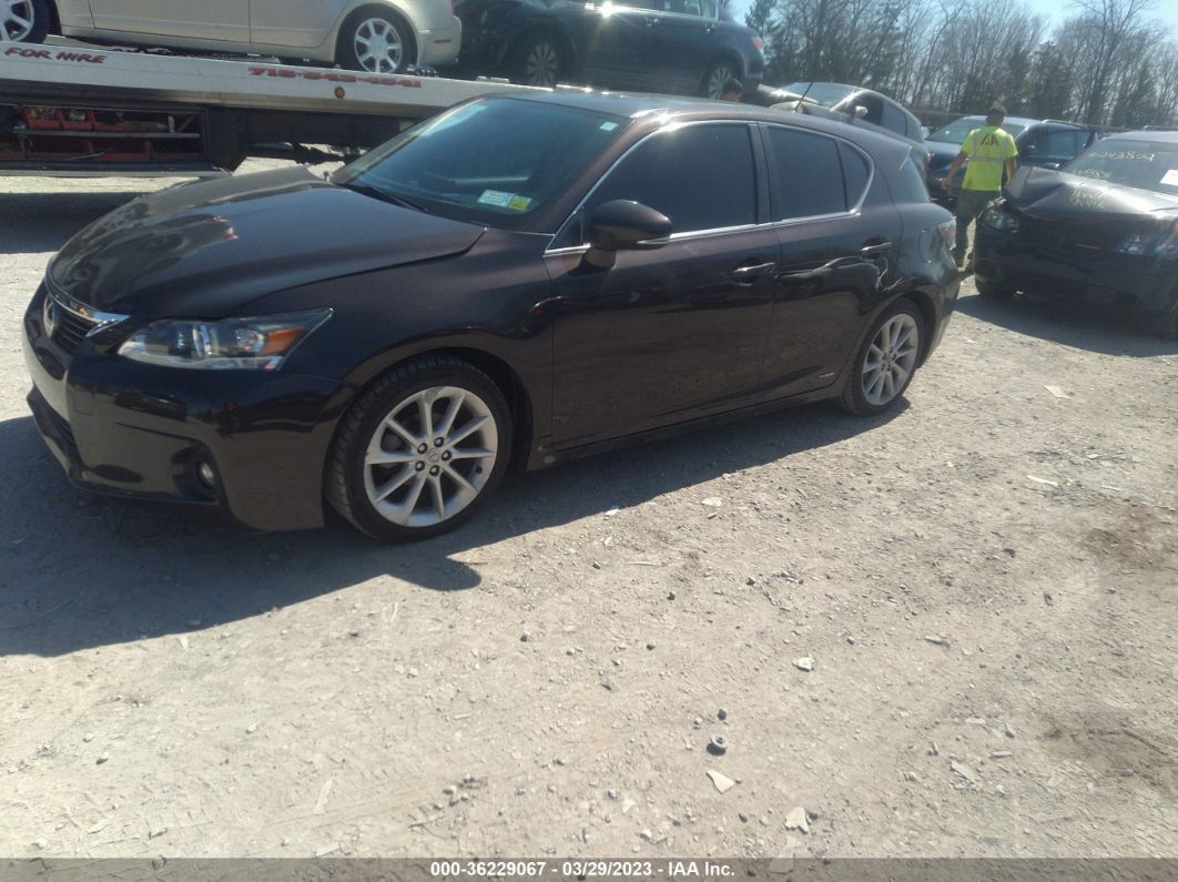 2013 Lexus Ct 200h Hybrid Brown vin: JTHKD5BH2D2124325