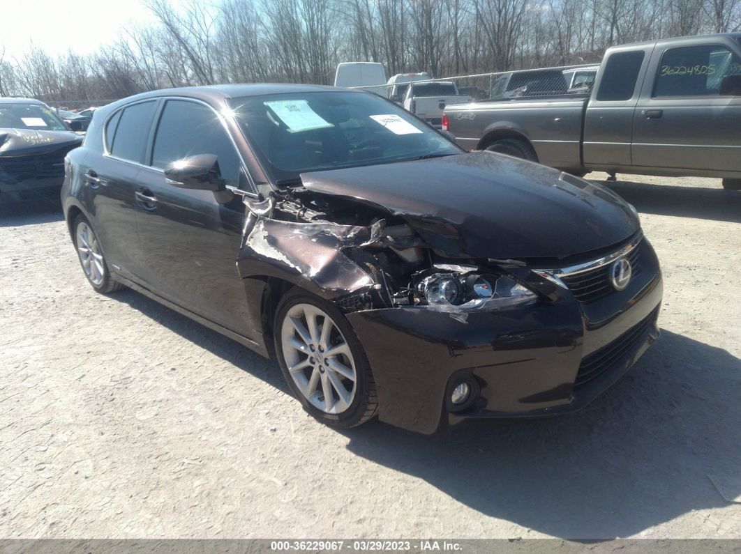 2013 Lexus Ct 200h Hybrid Brown vin: JTHKD5BH2D2124325