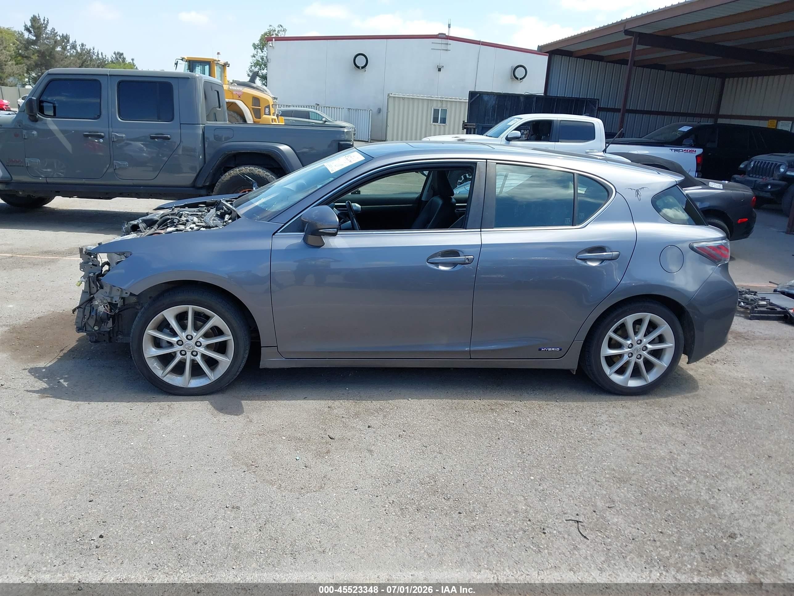 2013 Lexus Ct 200h   Gray vin: JTHKD5BH2D2126334