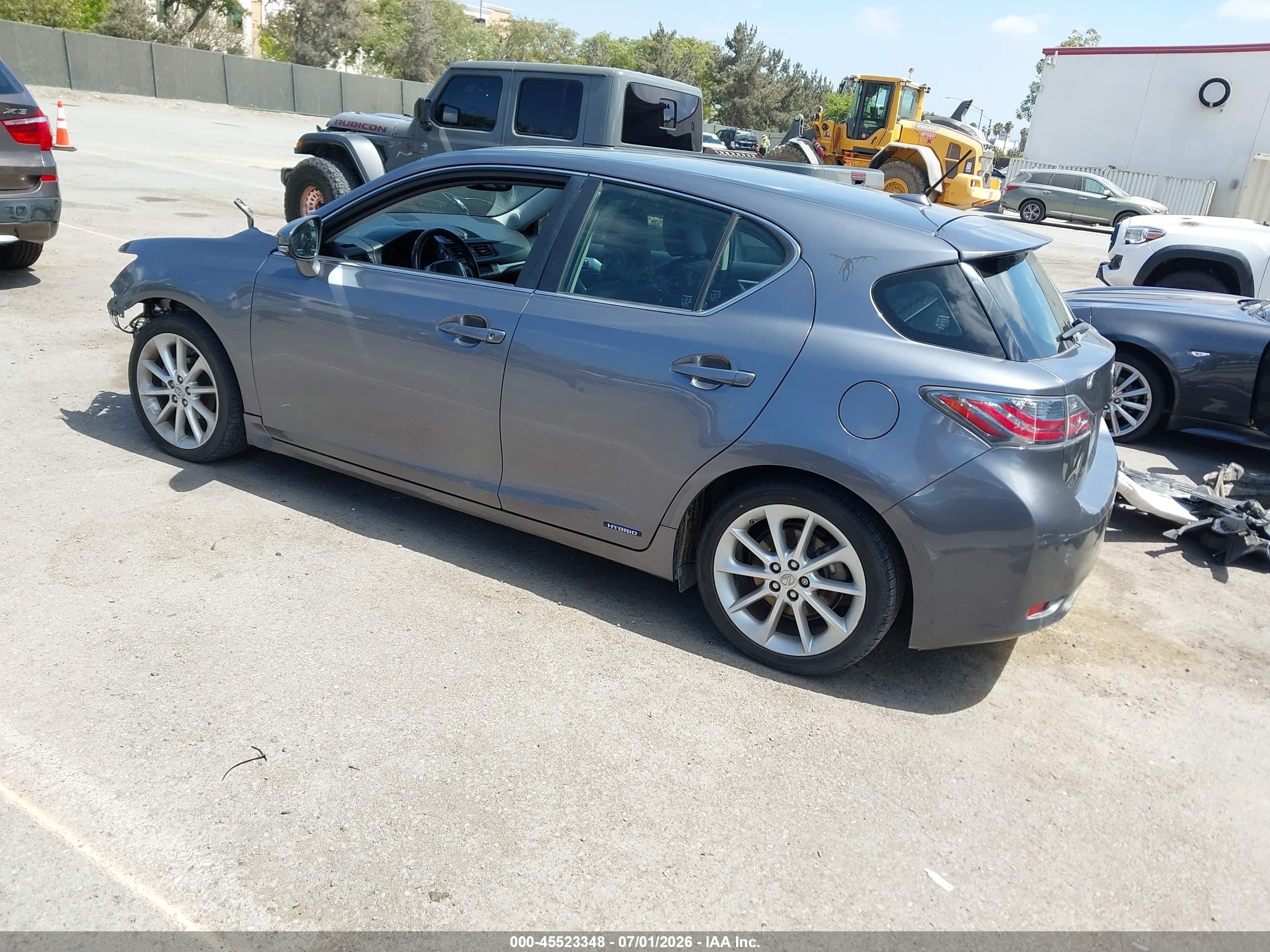 2013 Lexus Ct 200h   Gray vin: JTHKD5BH2D2126334