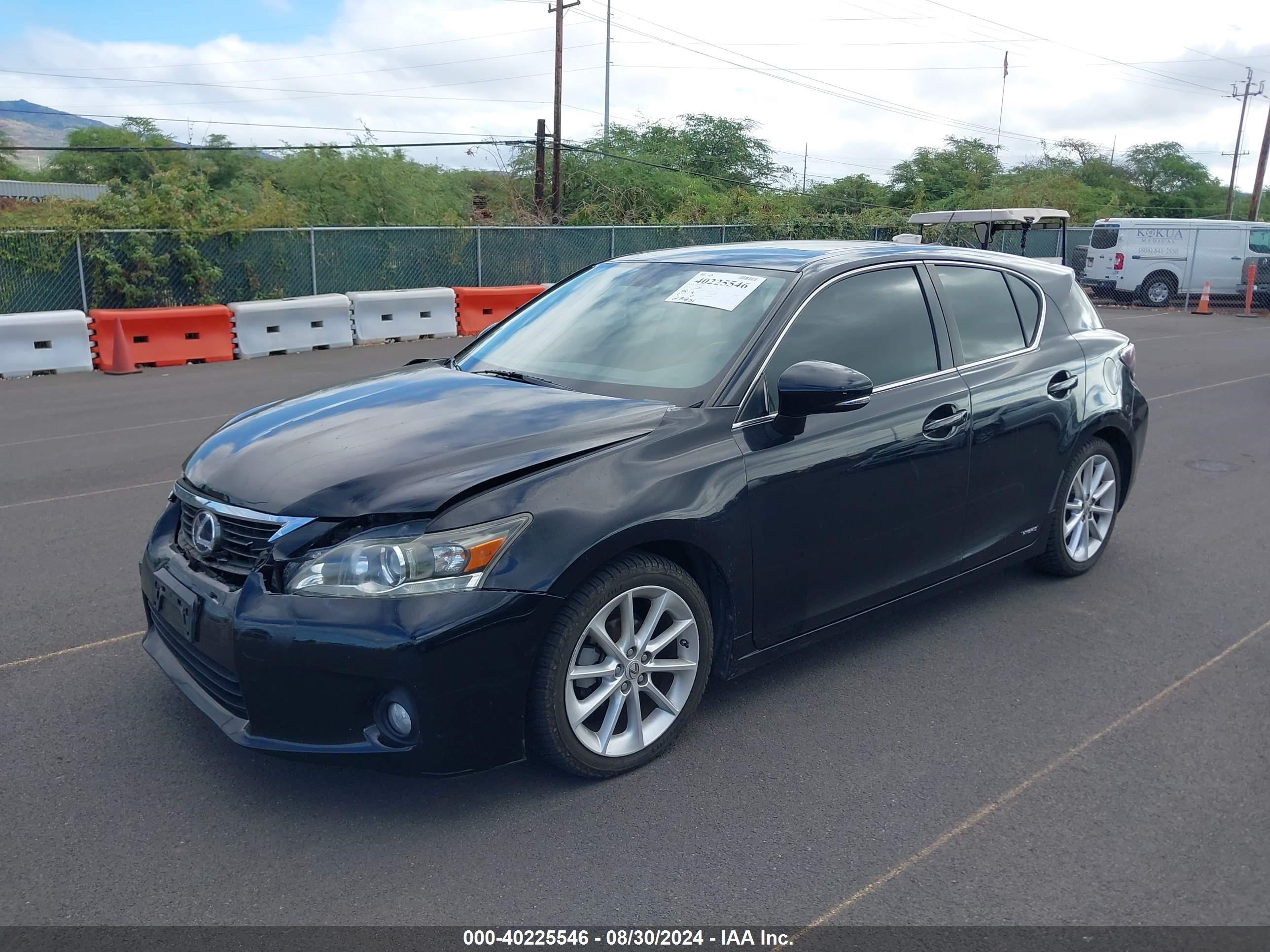 2013 Lexus Ct 200h   Black vin: JTHKD5BH2D2126978