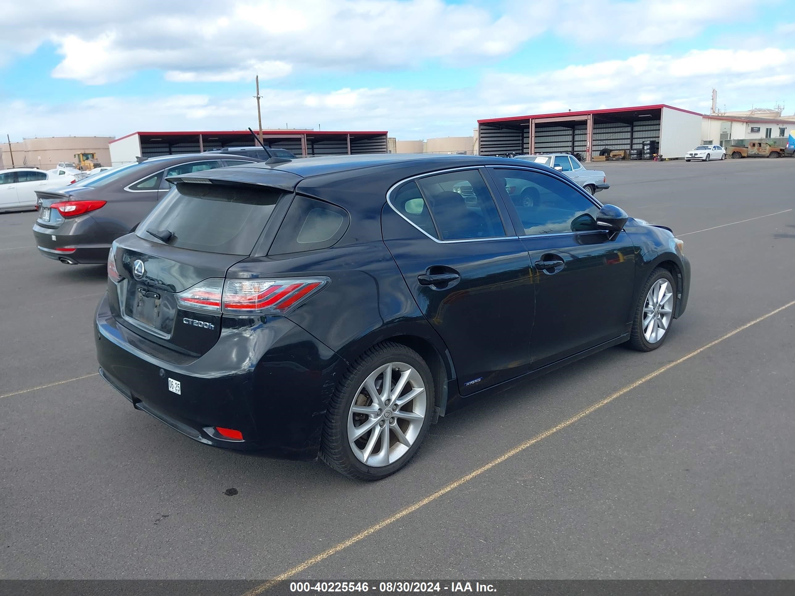 2013 Lexus Ct 200h   Black vin: JTHKD5BH2D2126978