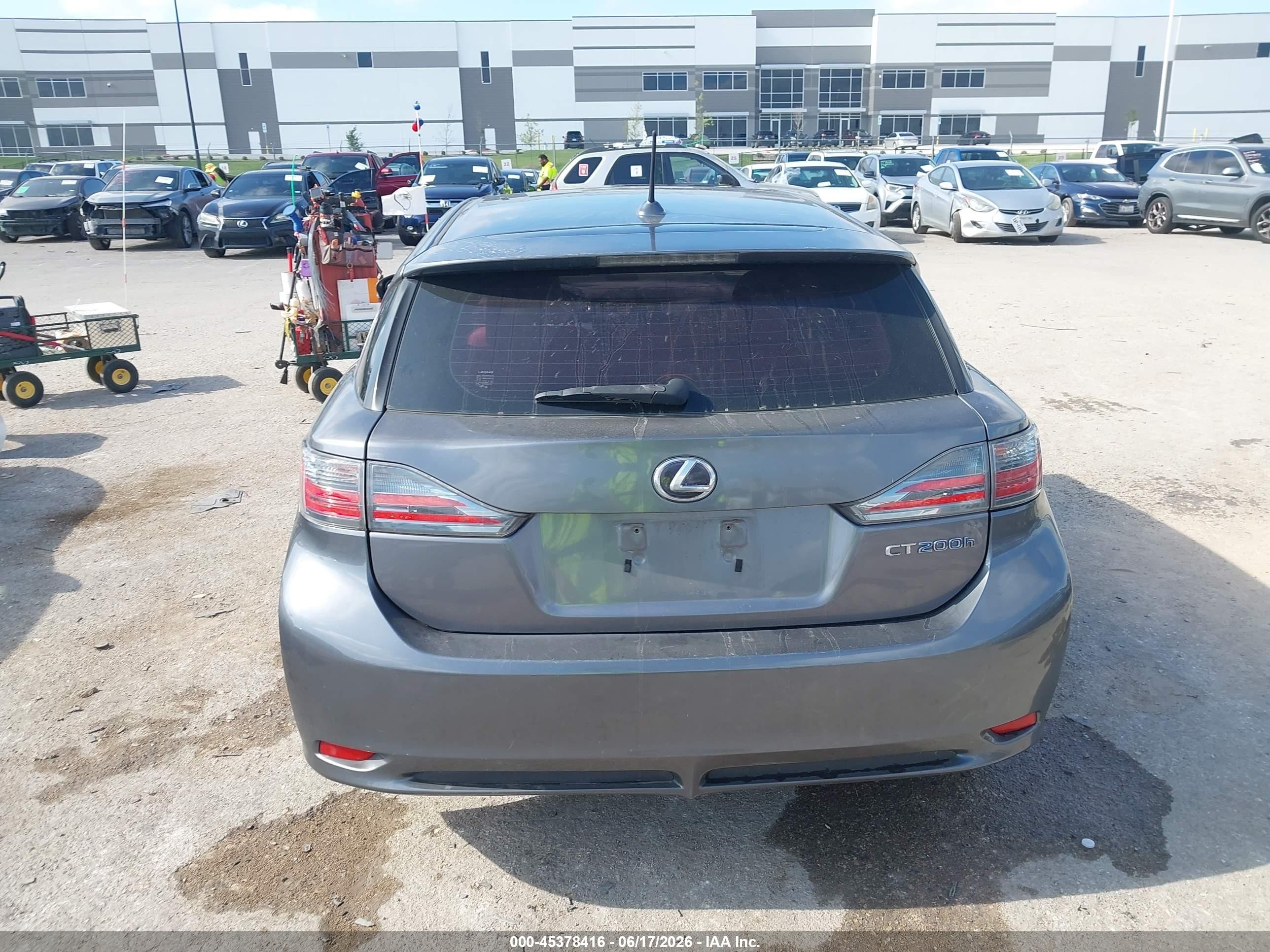 2013 Lexus Ct 200h   Gray vin: JTHKD5BH2D2131839
