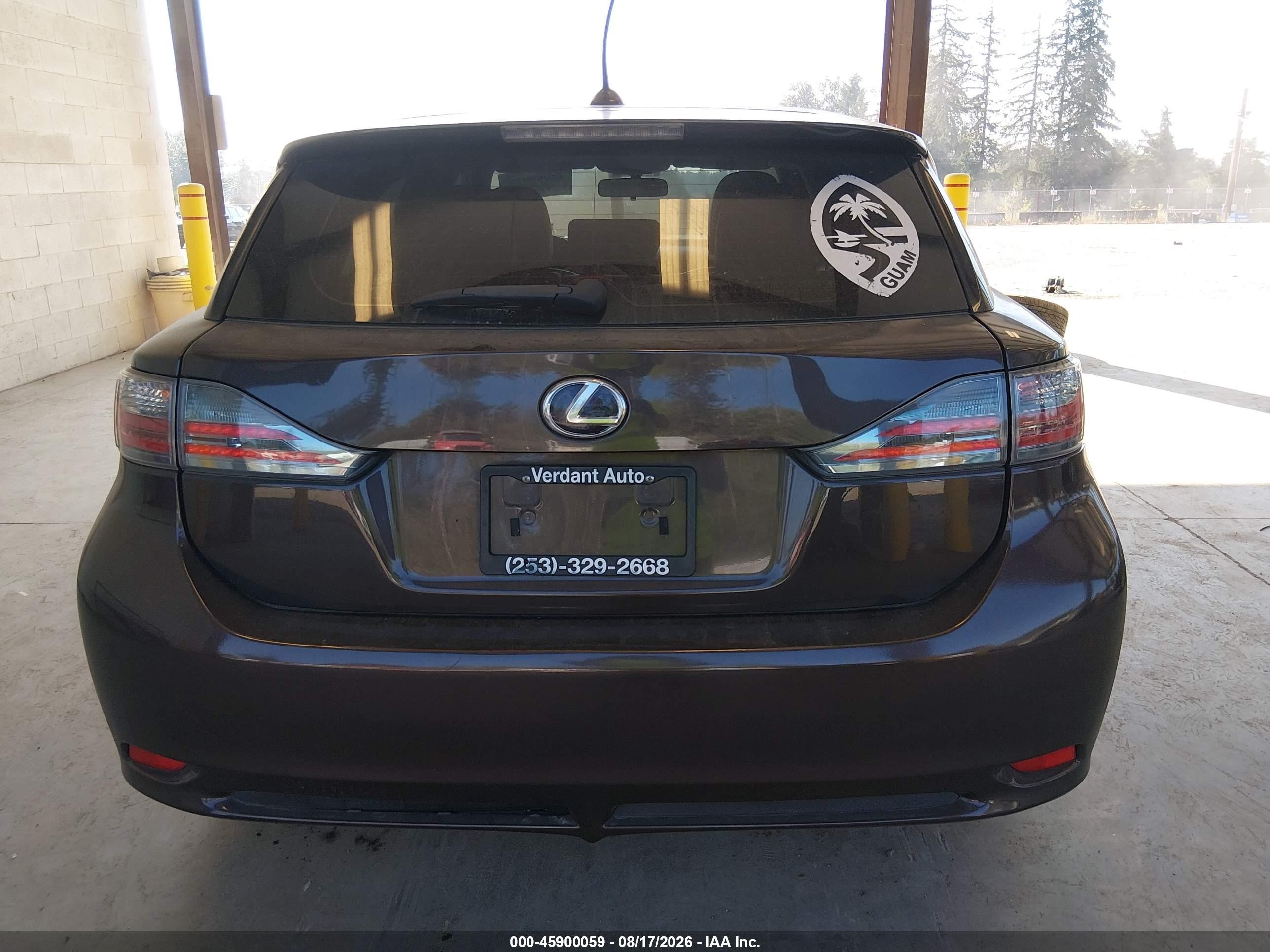 2013 Lexus Ct 200h   Gray vin: JTHKD5BH2D2134921
