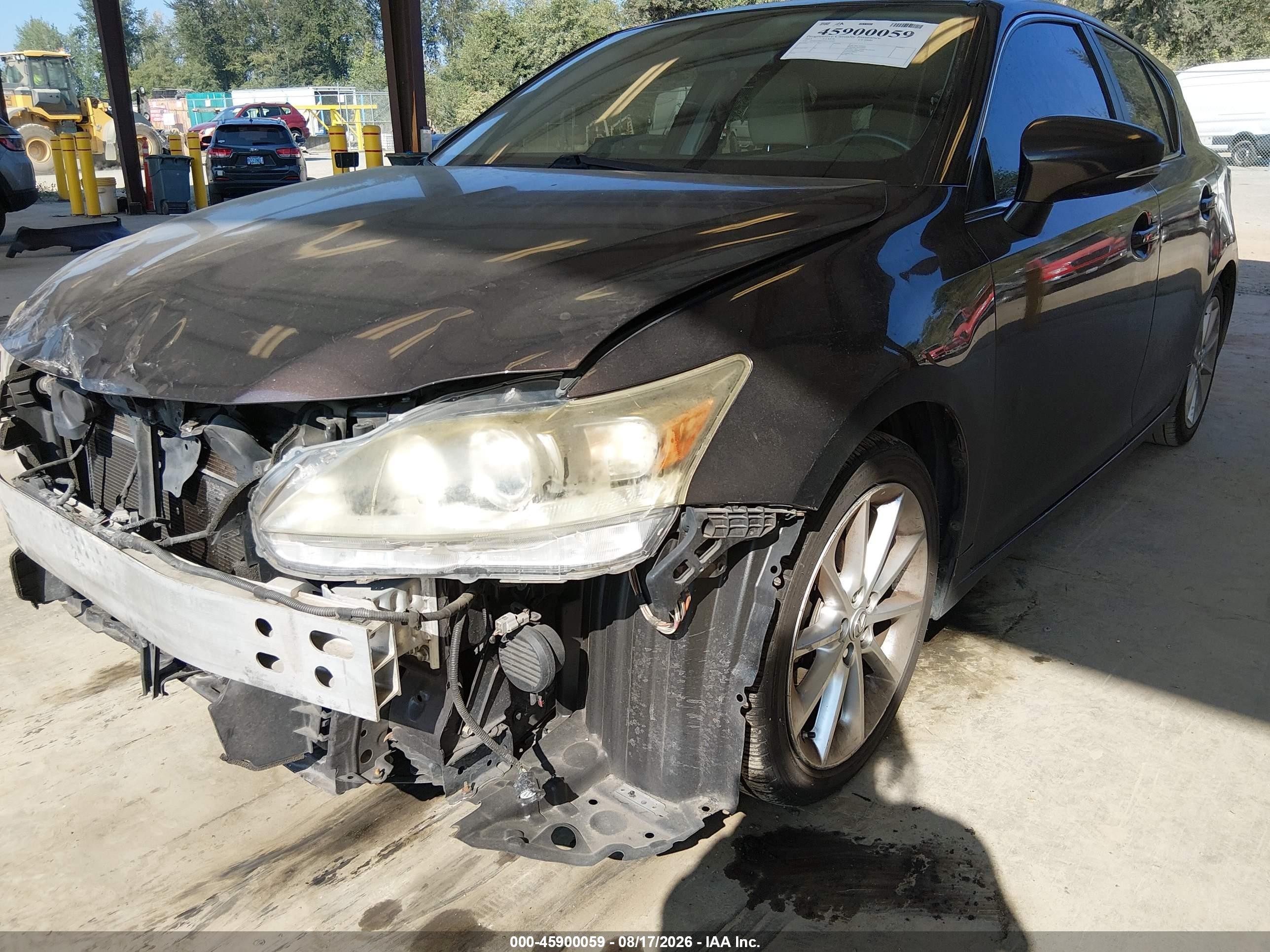 2013 Lexus Ct 200h   Gray vin: JTHKD5BH2D2134921