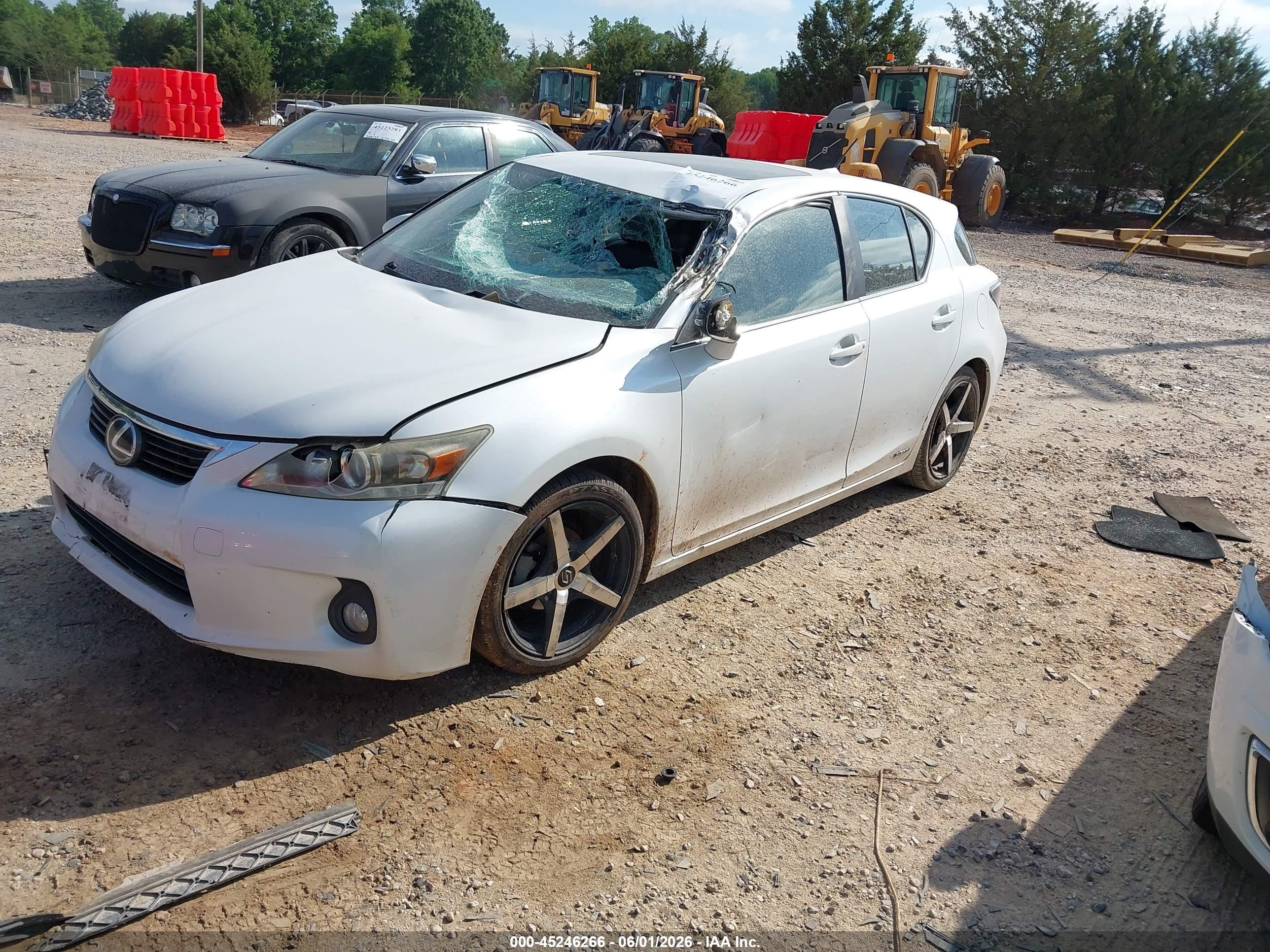 2013 Lexus Ct 200h   White vin: JTHKD5BH2D2134997