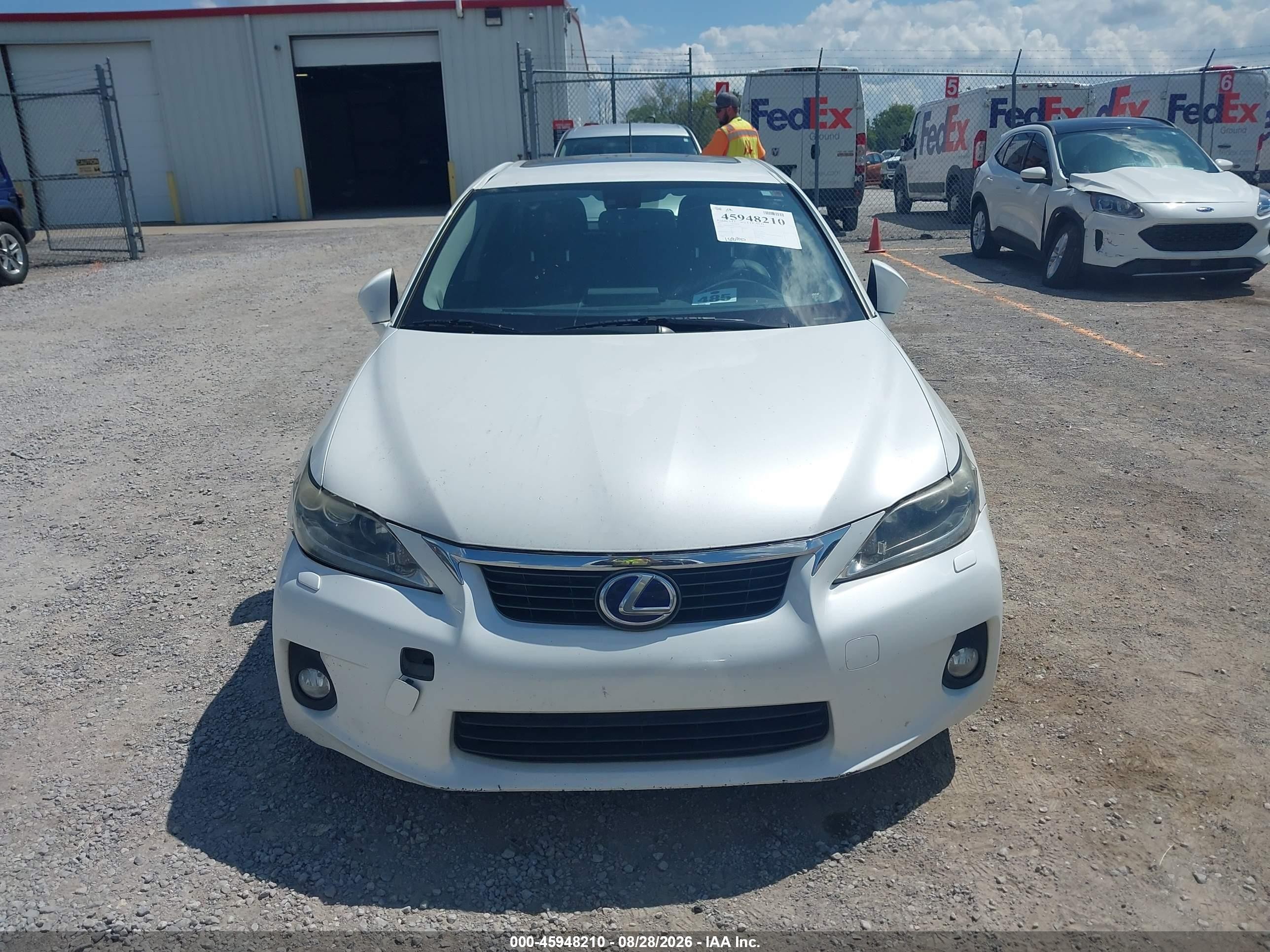 2013 Lexus Ct 200h White vin: JTHKD5BH2D2137091