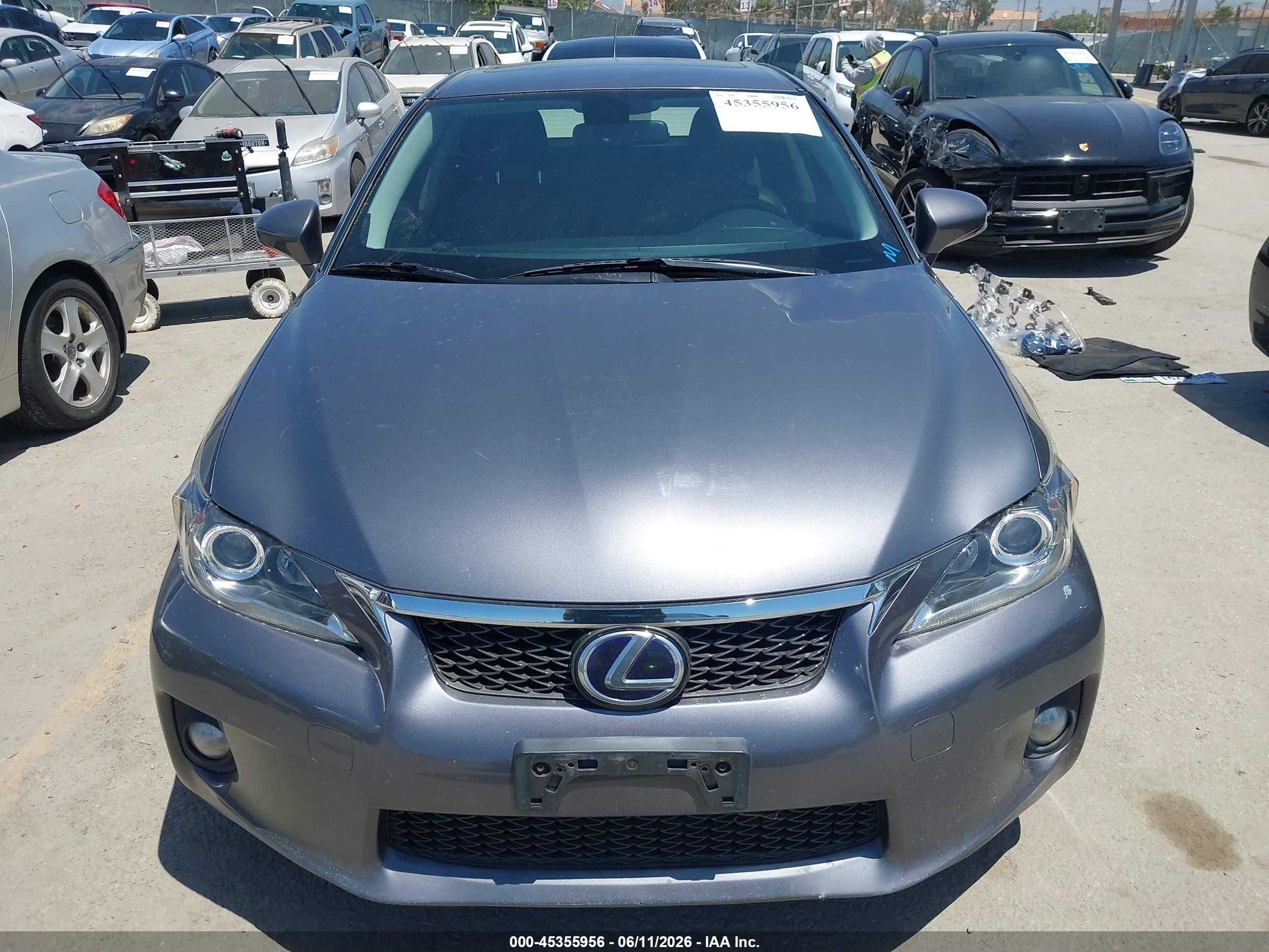 2013 Lexus Ct 200h   Gray vin: JTHKD5BH2D2170205