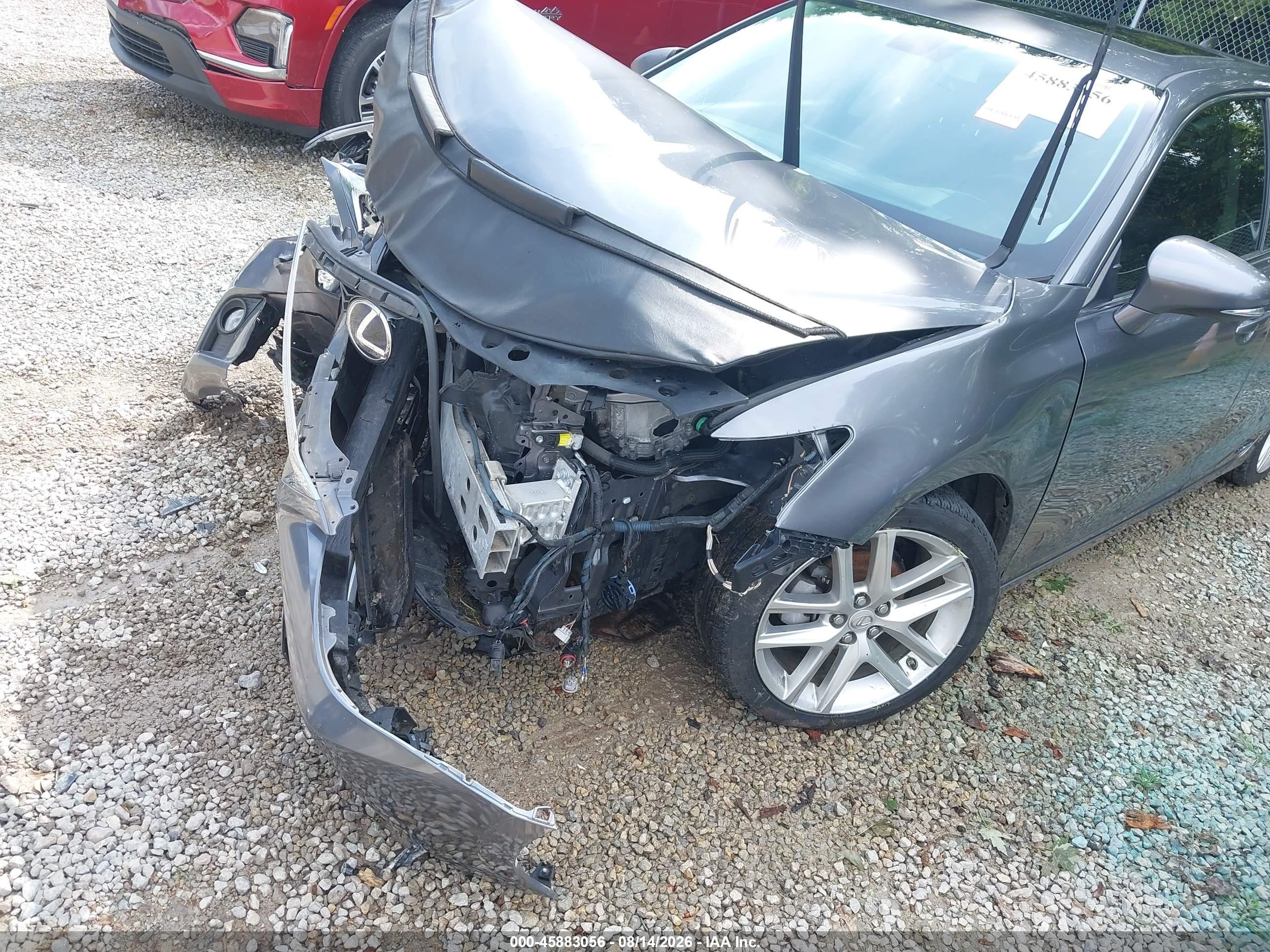 2014 Lexus Ct 200h   Gray vin: JTHKD5BH2E2190598