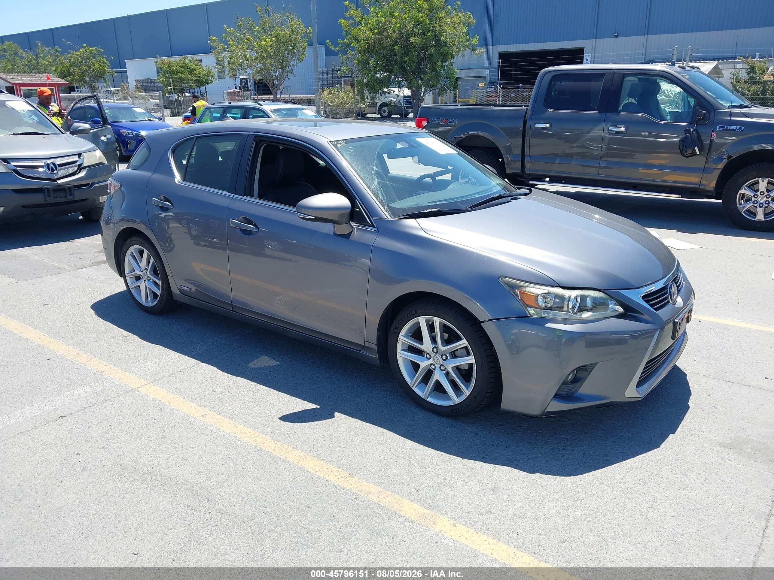 2014 Lexus Ct 200h   Серый vin: JTHKD5BH2E2190634