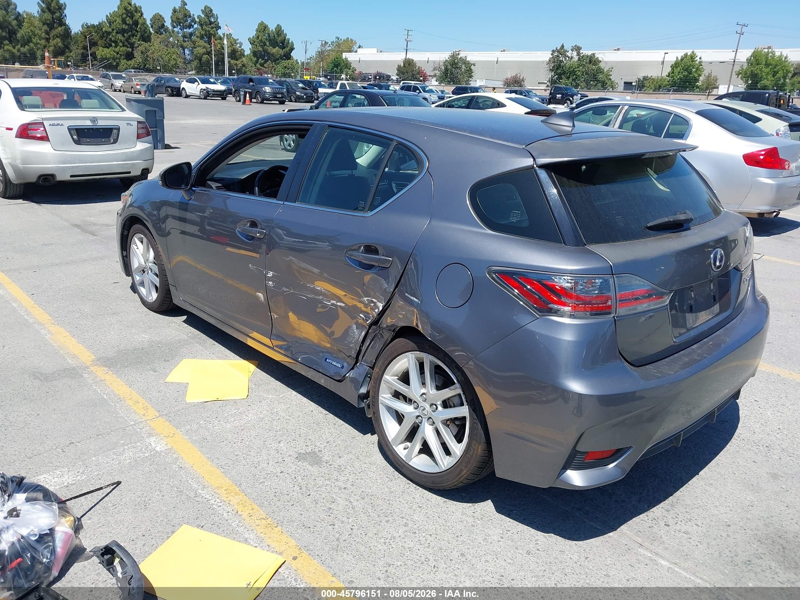 2014 Lexus Ct 200h   Серый vin: JTHKD5BH2E2190634