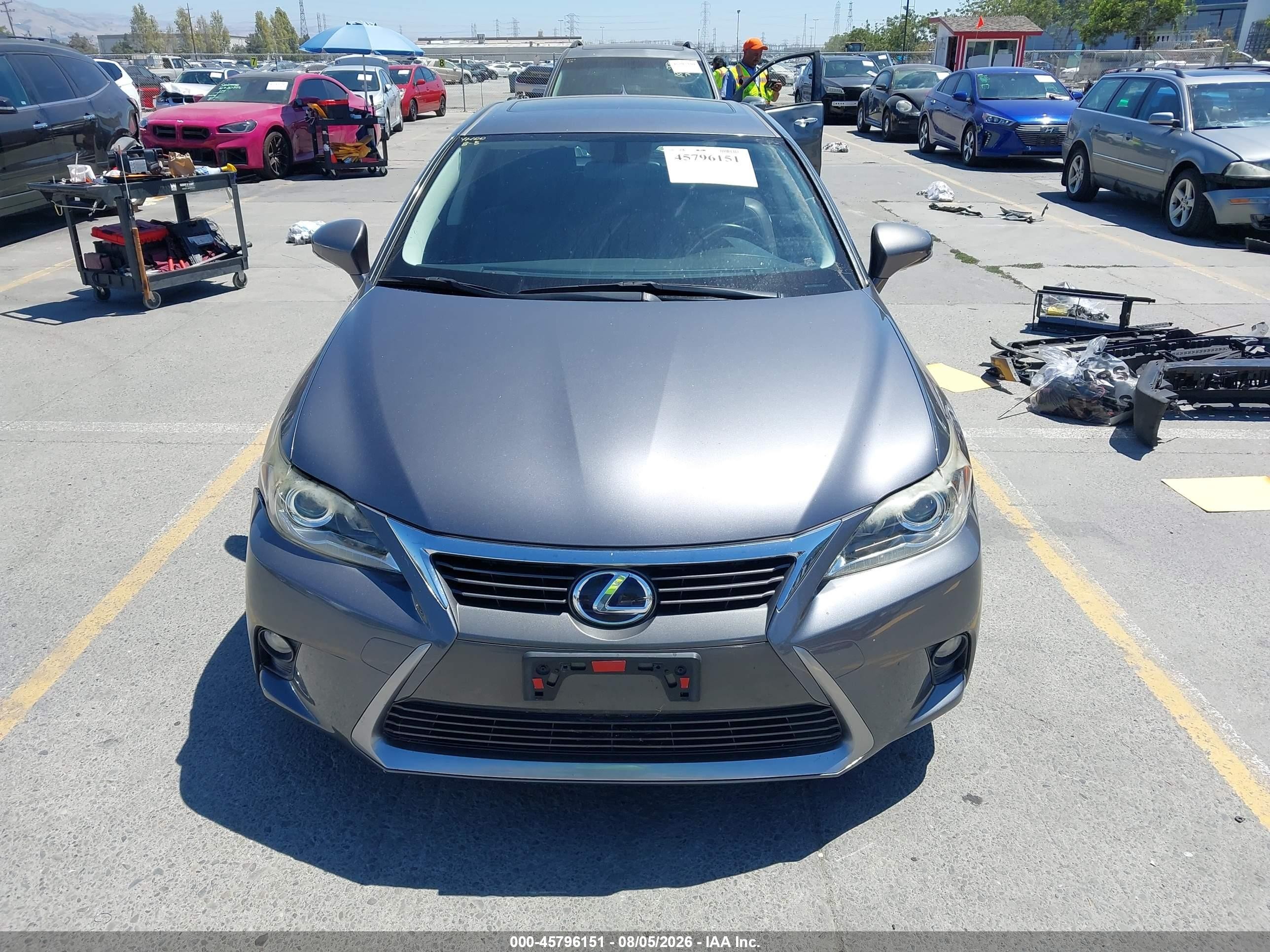 2014 Lexus Ct 200h   Серый vin: JTHKD5BH2E2190634