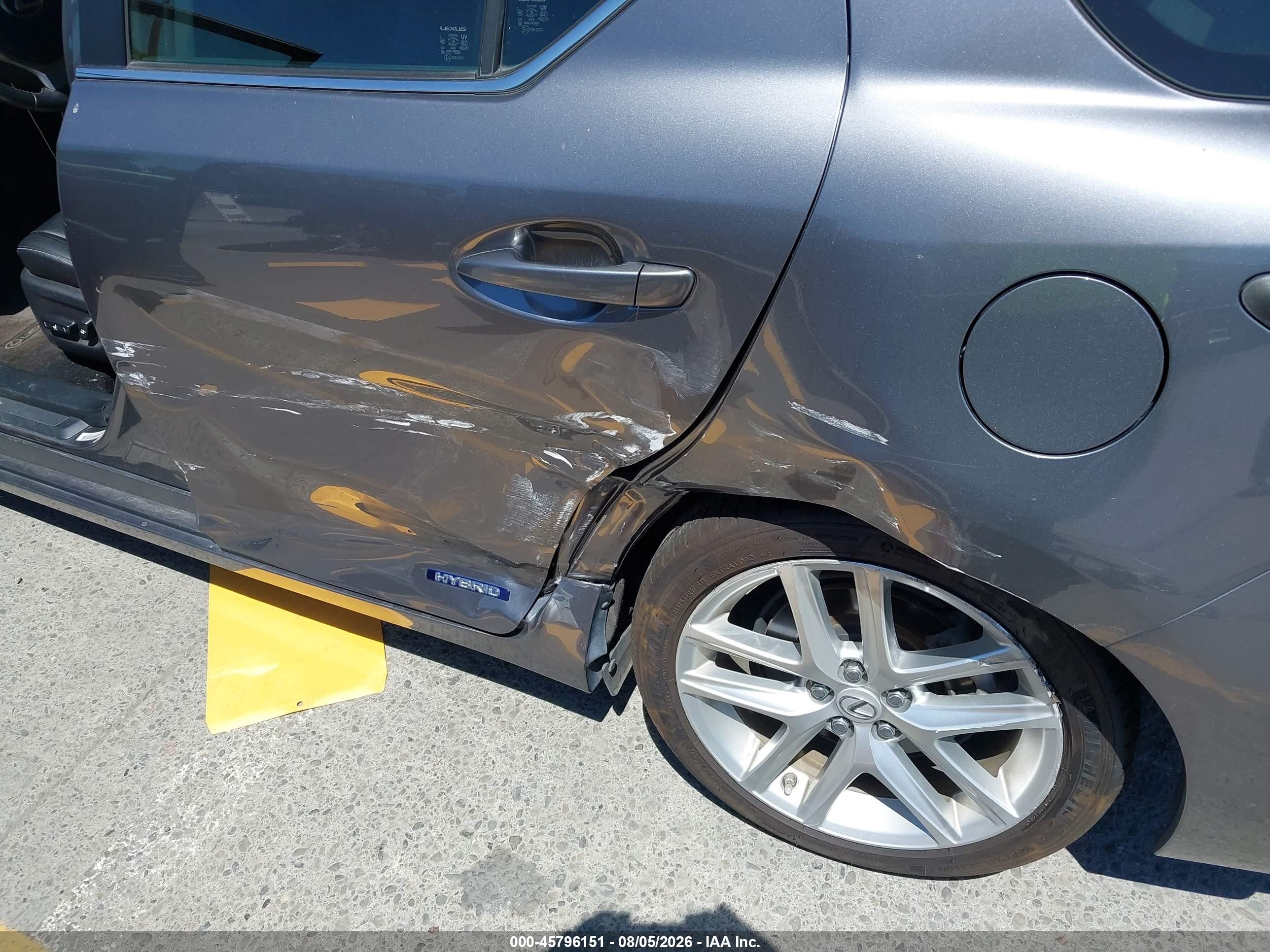 2014 Lexus Ct 200h   Серый vin: JTHKD5BH2E2190634