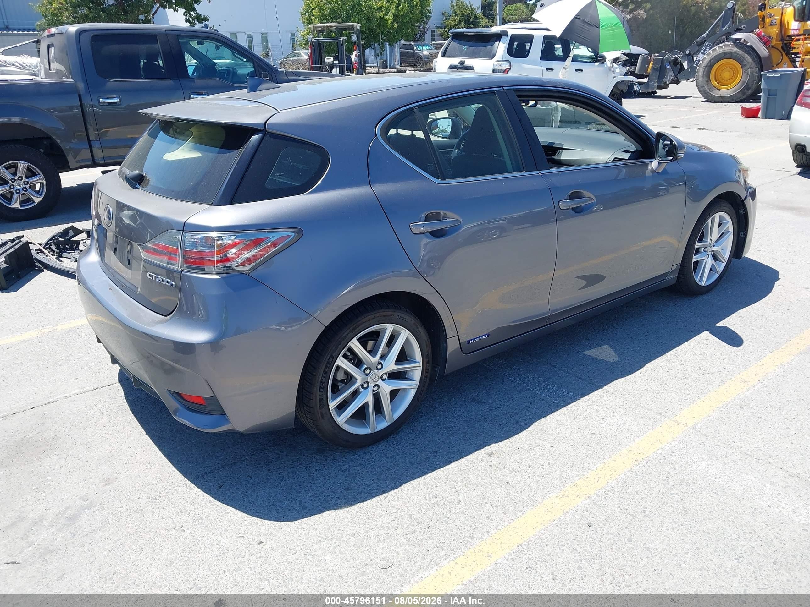 2014 Lexus Ct 200h   Серый vin: JTHKD5BH2E2190634