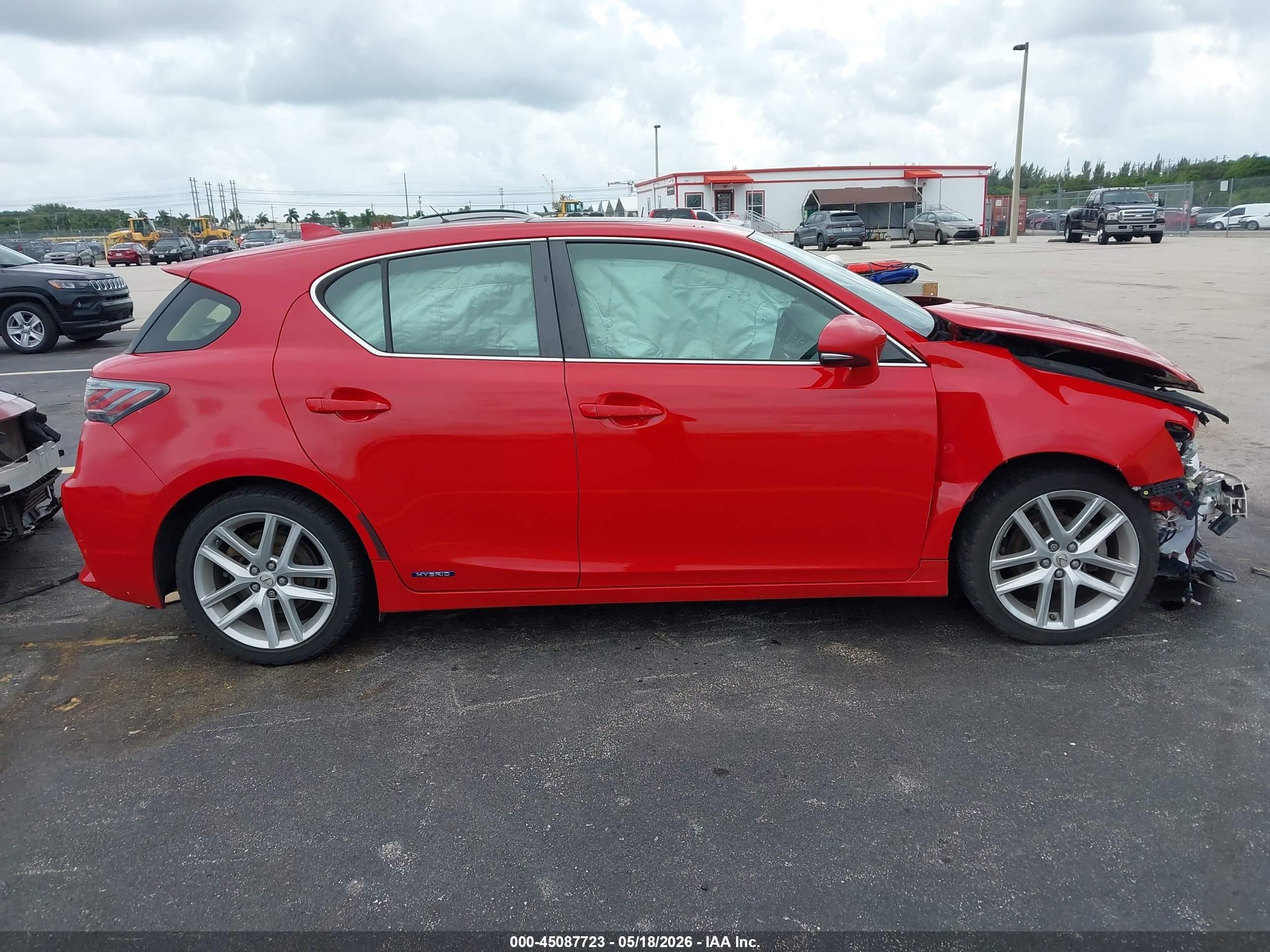 2014 Lexus Ct 200h   Red vin: JTHKD5BH2E2201986