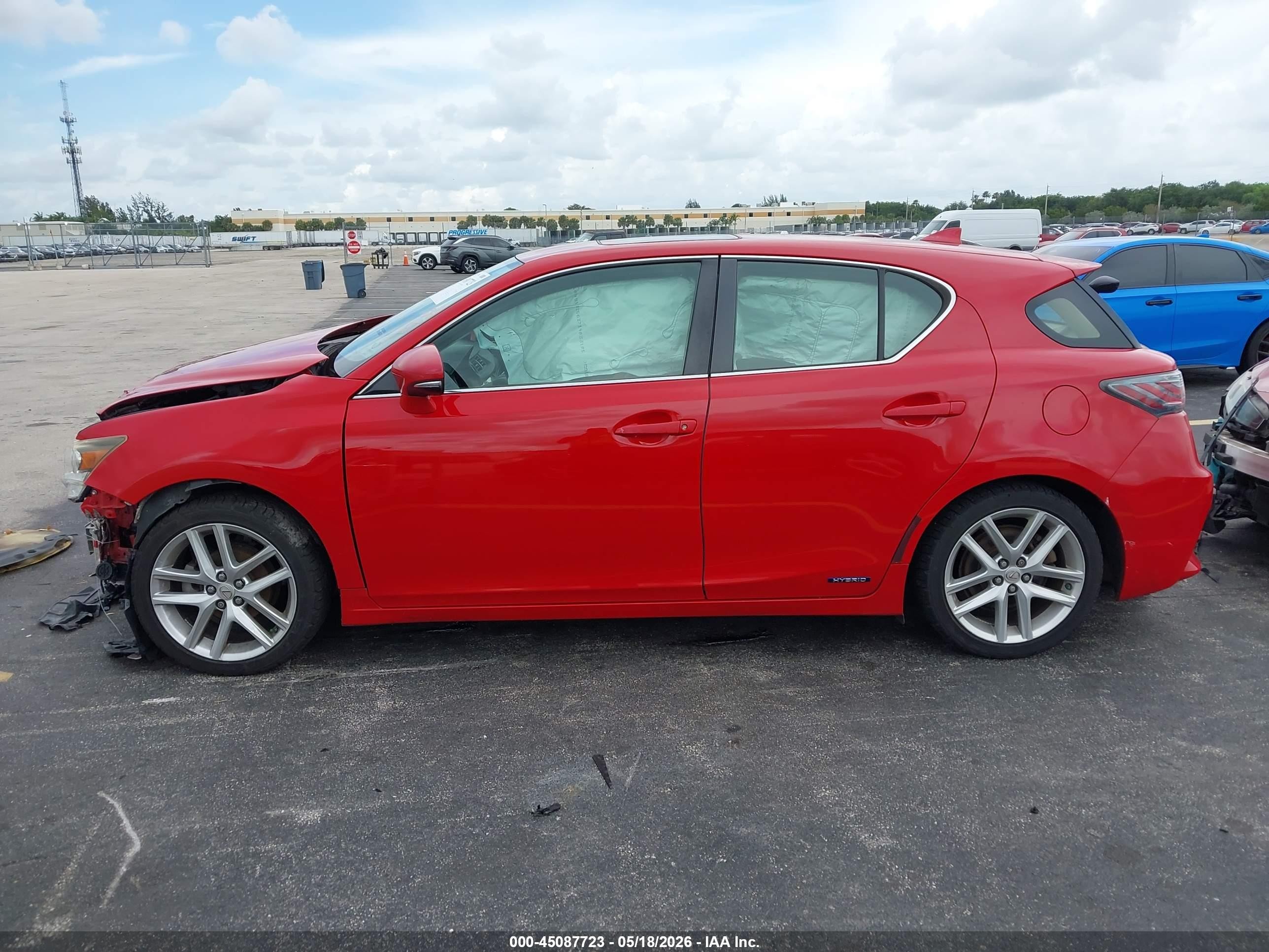 2014 Lexus Ct 200h   Red vin: JTHKD5BH2E2201986