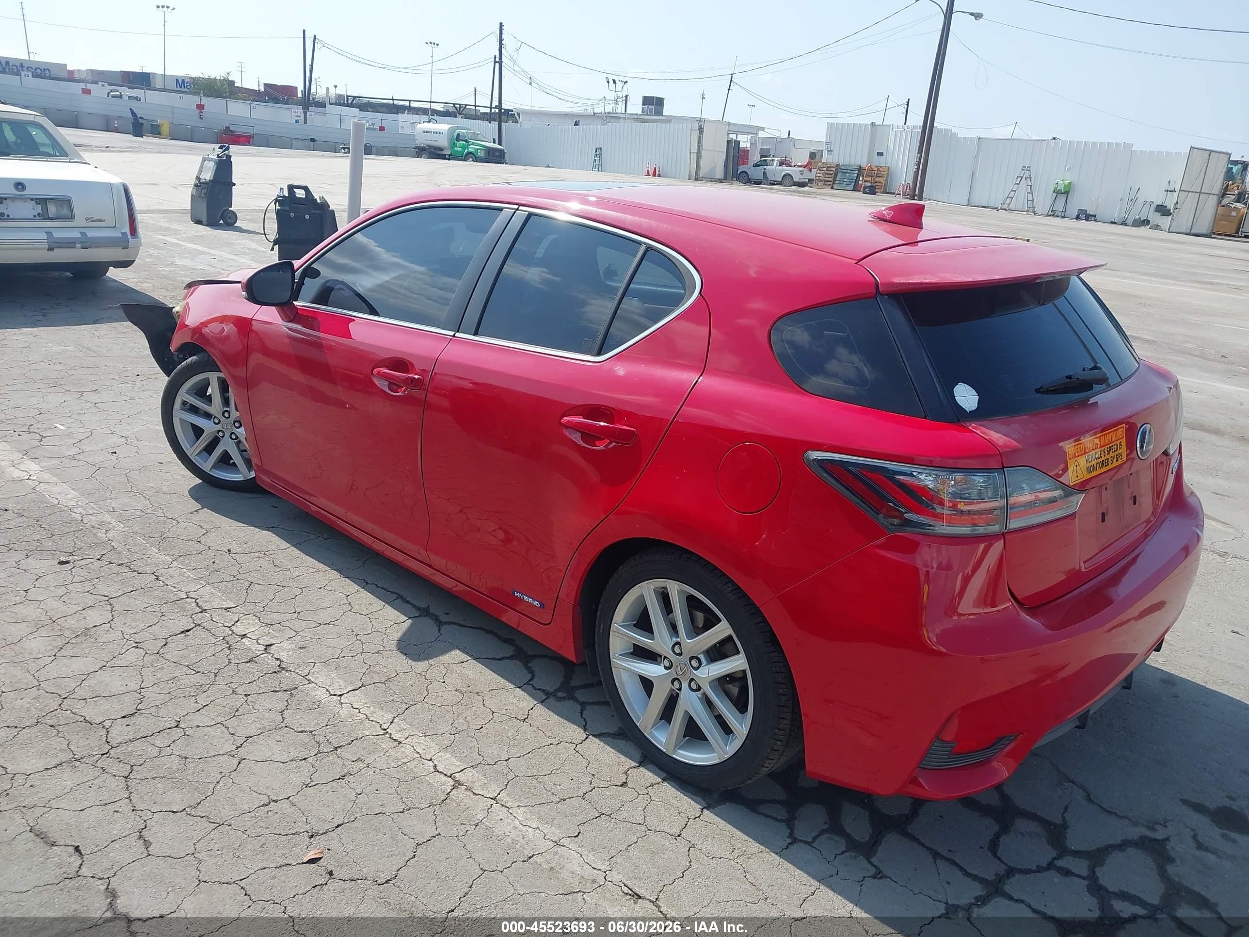 2014 Lexus Ct 200h   Red vin: JTHKD5BH2E2206914