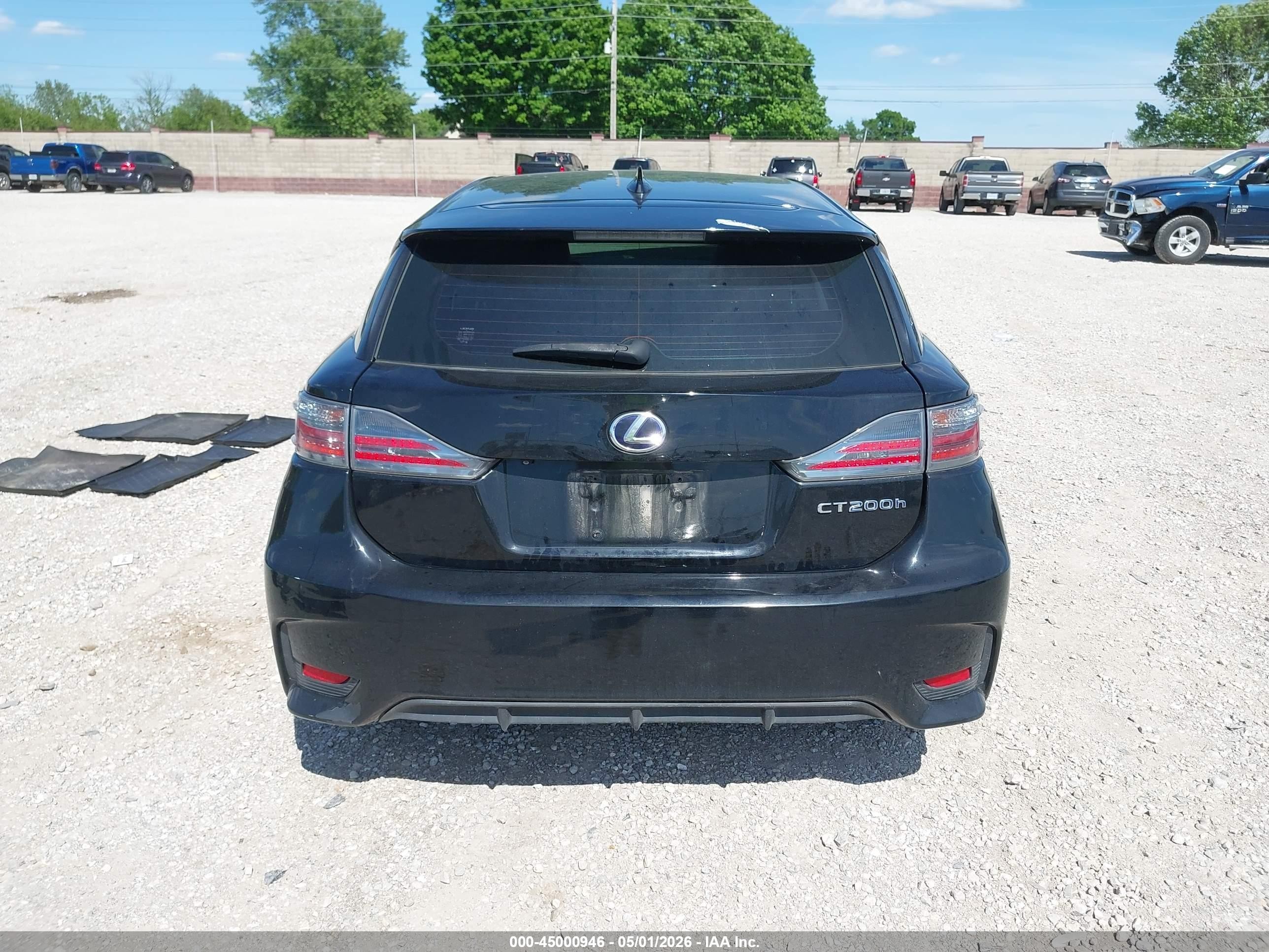2015 Lexus Ct 200h   Black vin: JTHKD5BH2F2220801