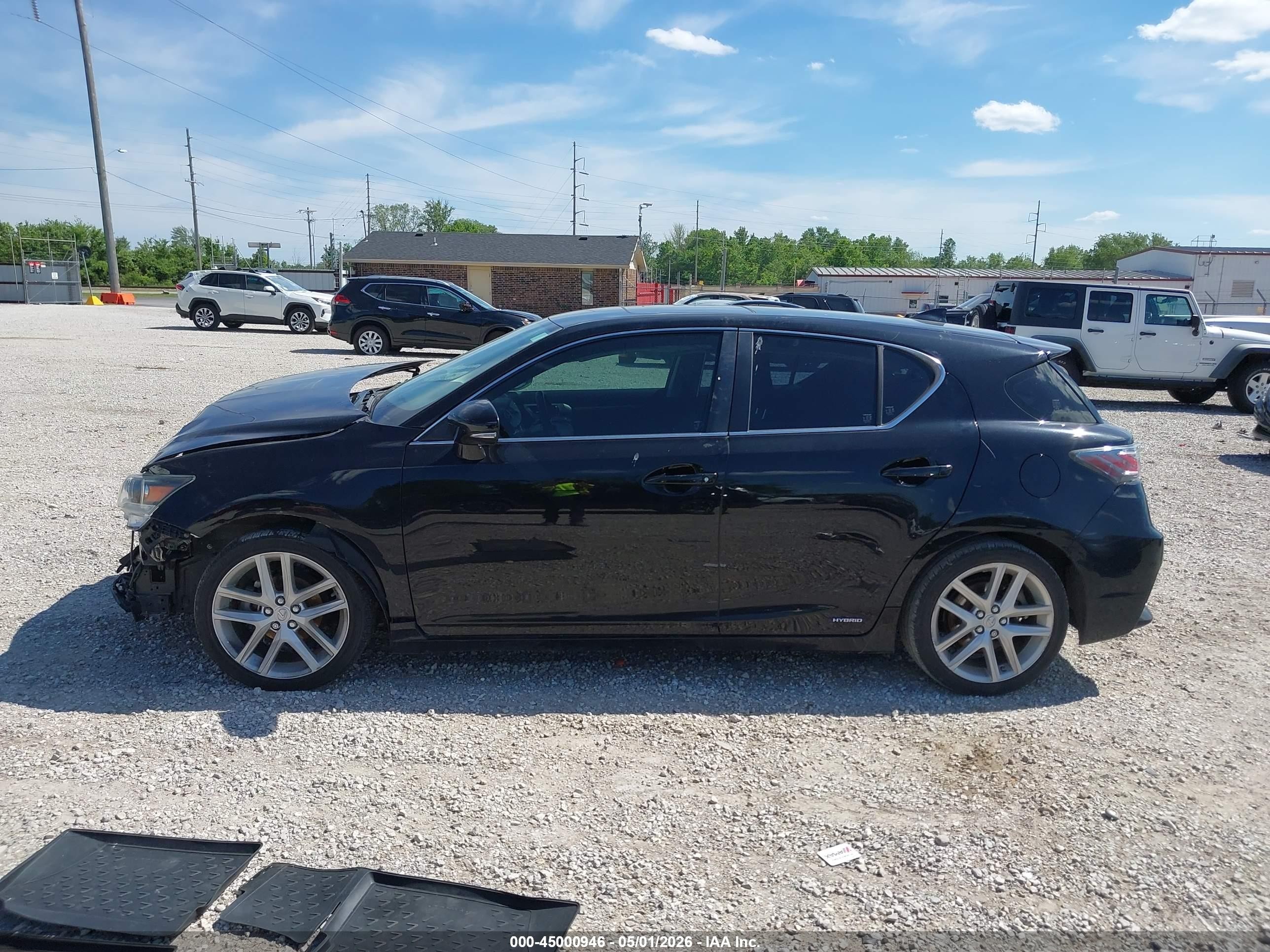 2015 Lexus Ct 200h   Black vin: JTHKD5BH2F2220801