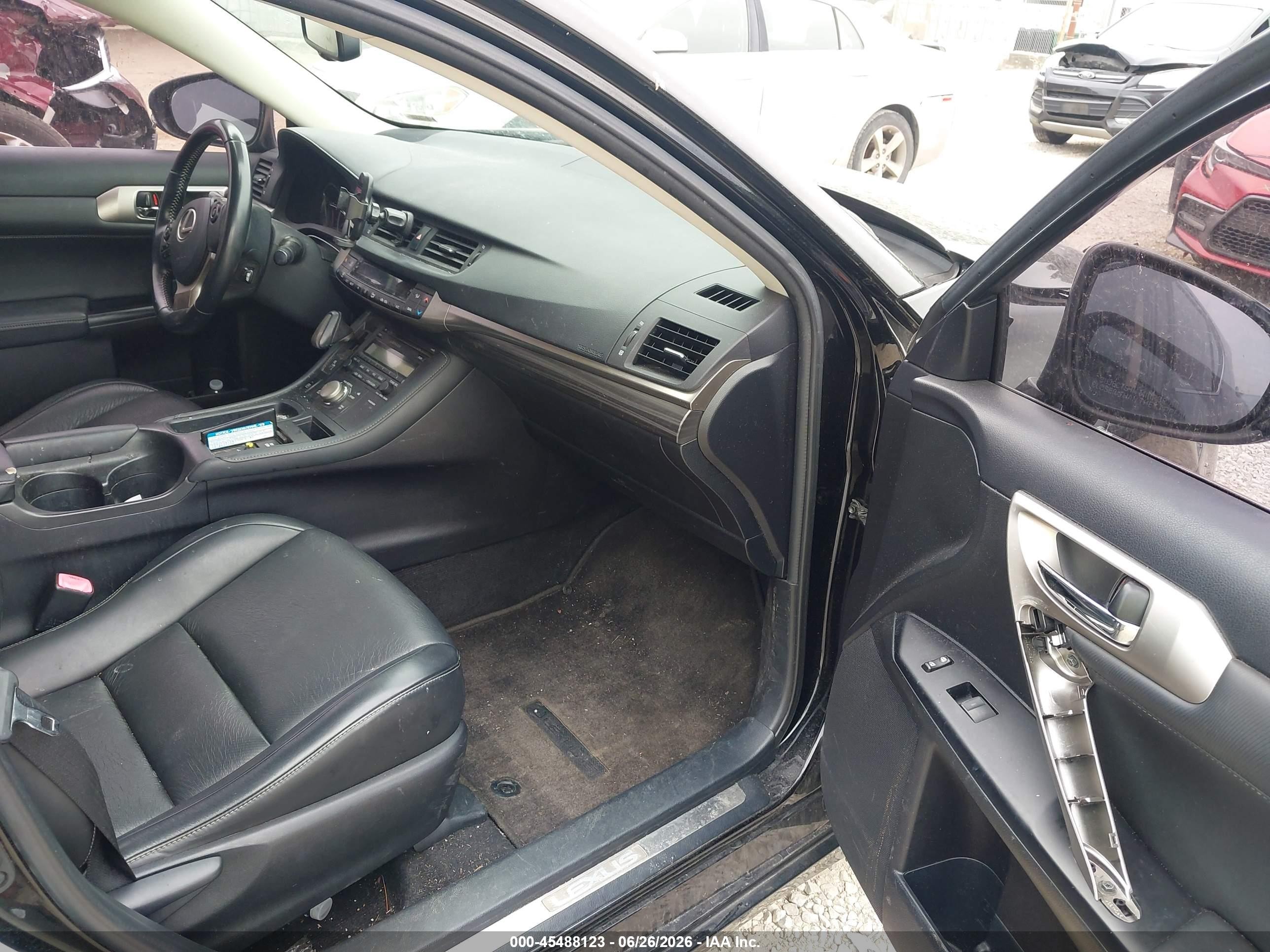 2015 Lexus Ct 200h   Black vin: JTHKD5BH2F2226517