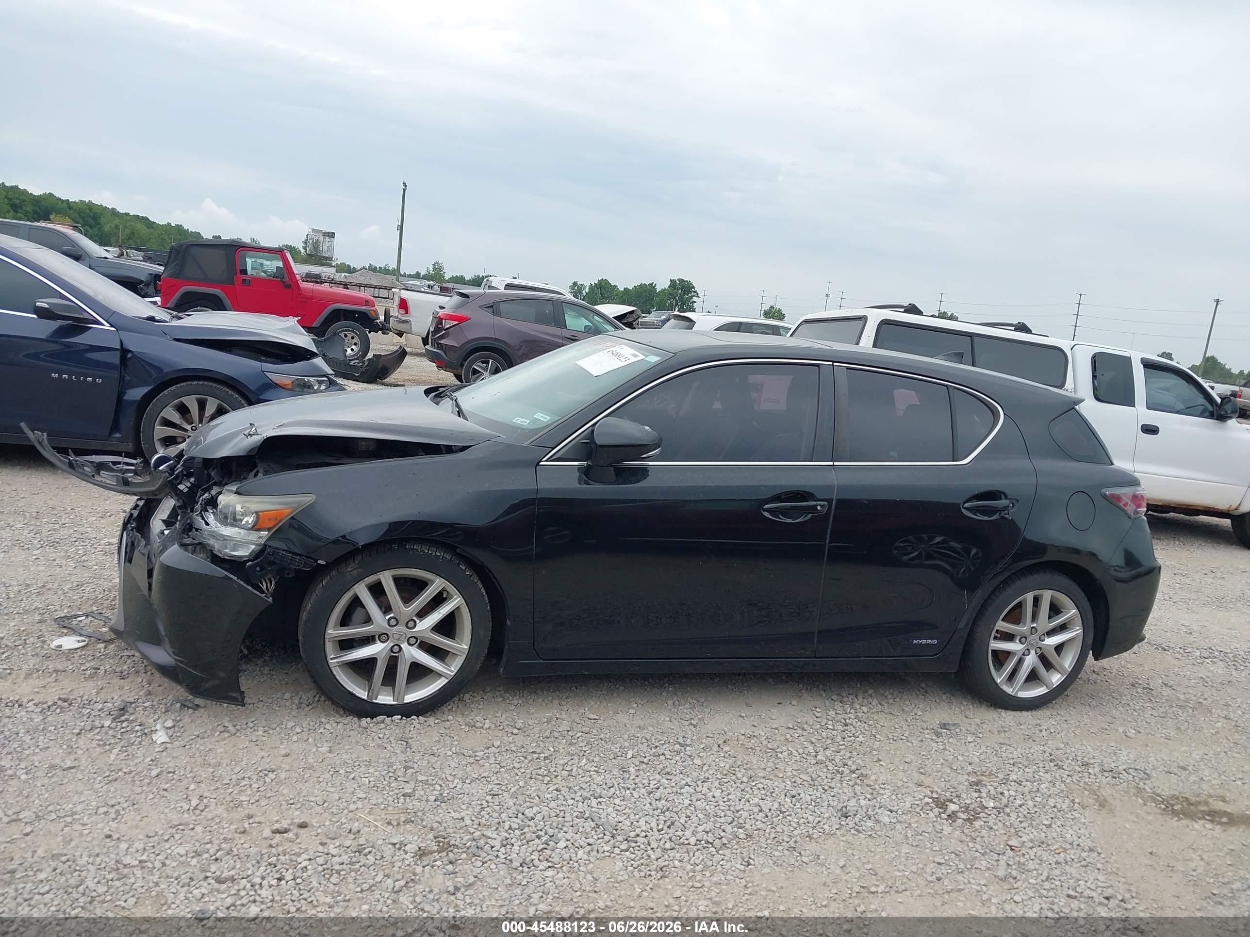 2015 Lexus Ct 200h   Black vin: JTHKD5BH2F2226517