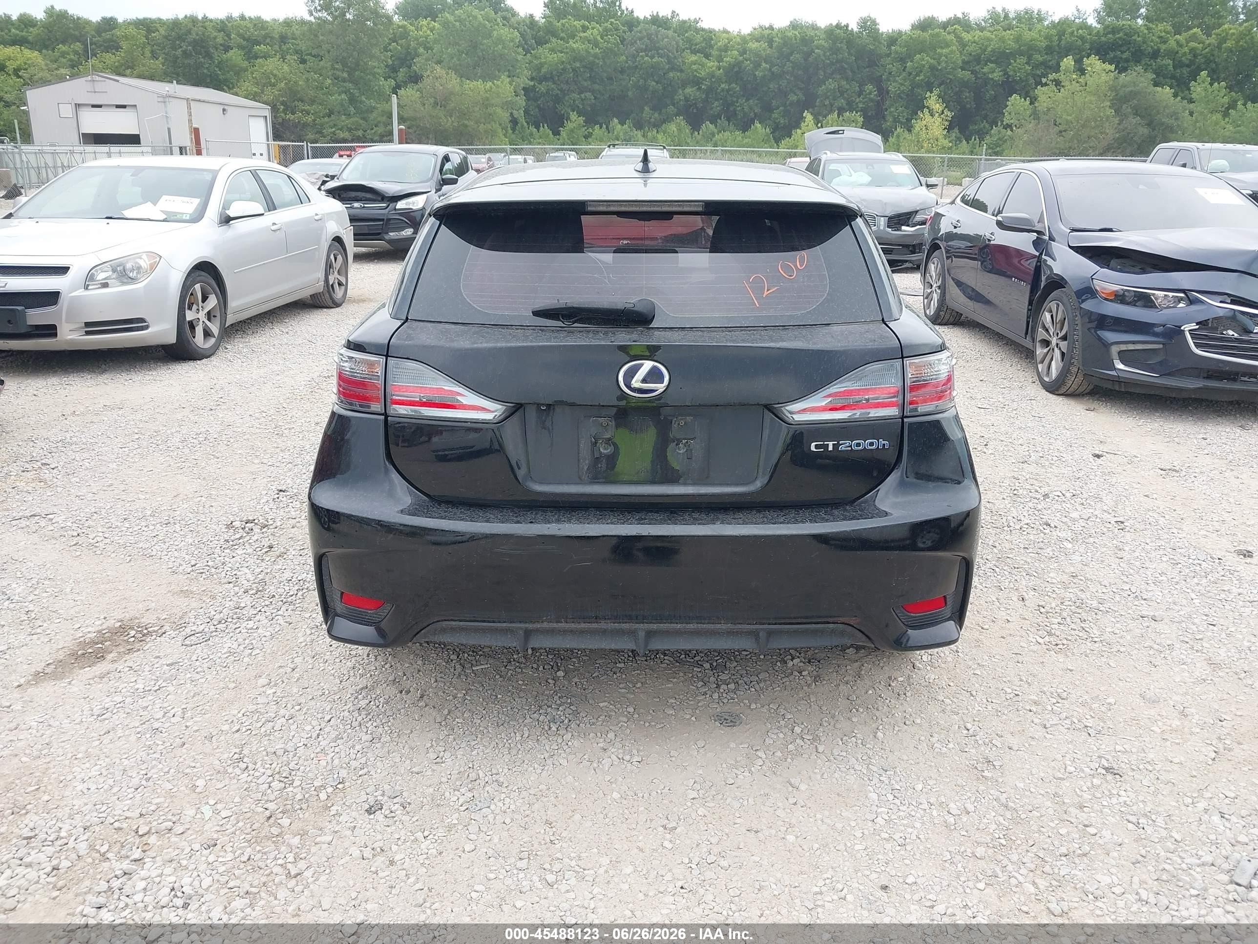 2015 Lexus Ct 200h   Black vin: JTHKD5BH2F2226517