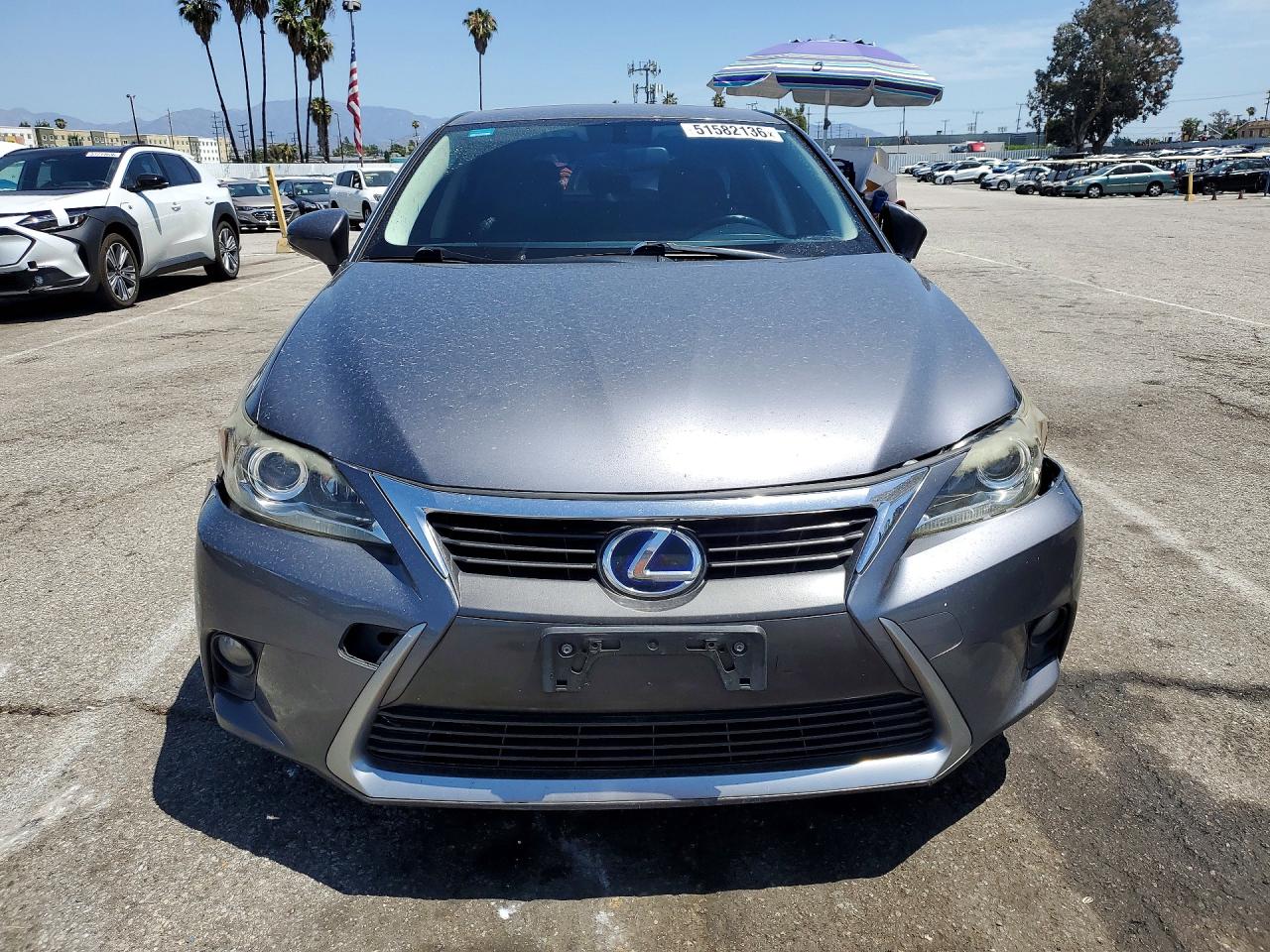 2015 Lexus Ct 200 Gray vin: JTHKD5BH2F2227540