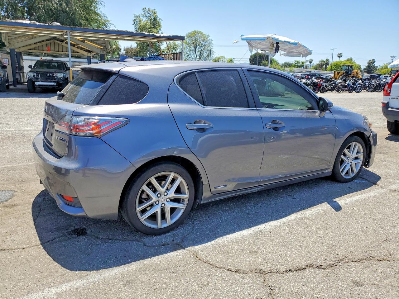 2015 Lexus Ct 200 Gray vin: JTHKD5BH2F2227540