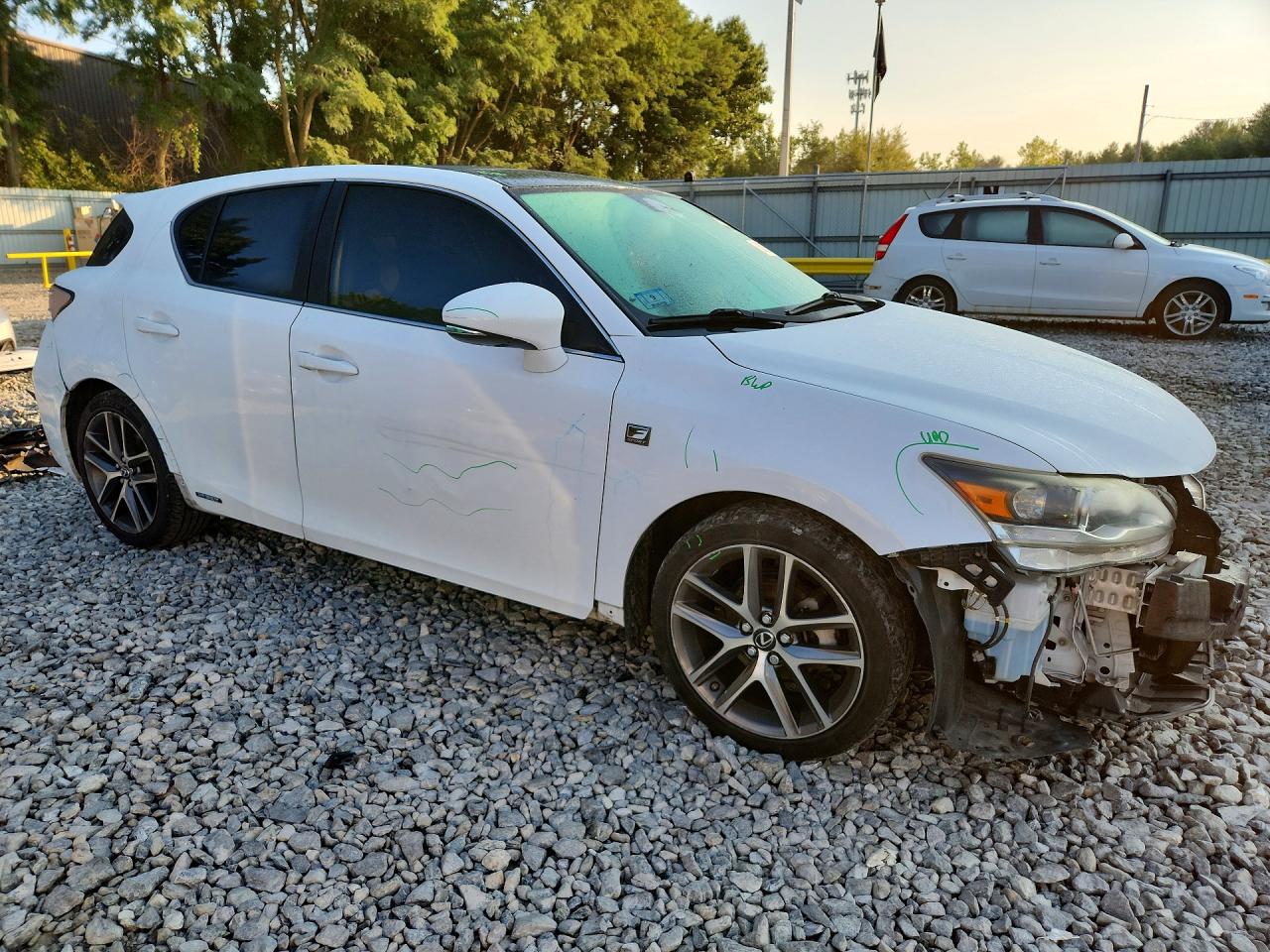 2015 Lexus Ct 200 Белый vin: JTHKD5BH2F2246461