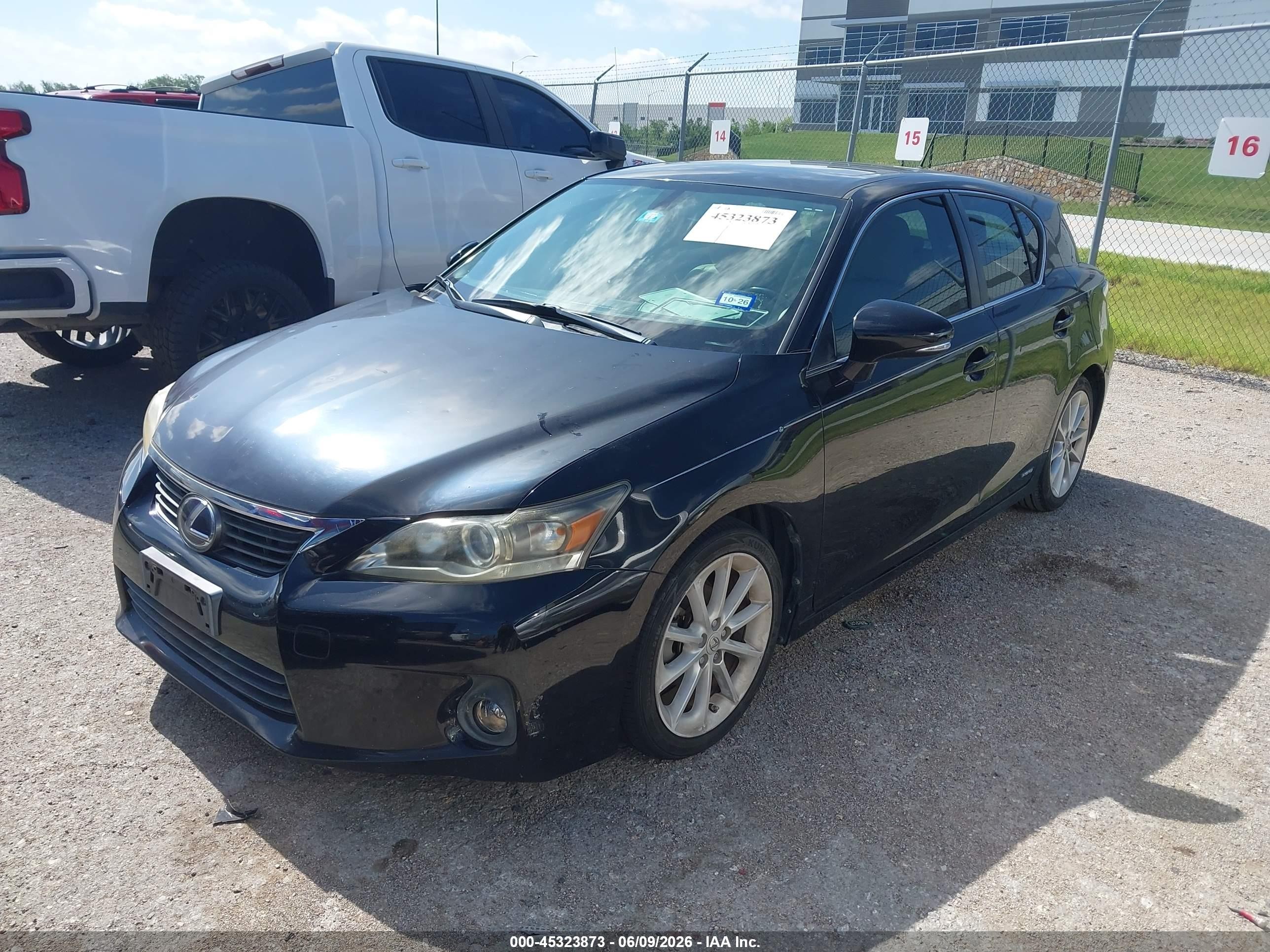 2012 Lexus Ct 200h Premium Black vin: JTHKD5BH3C2048547