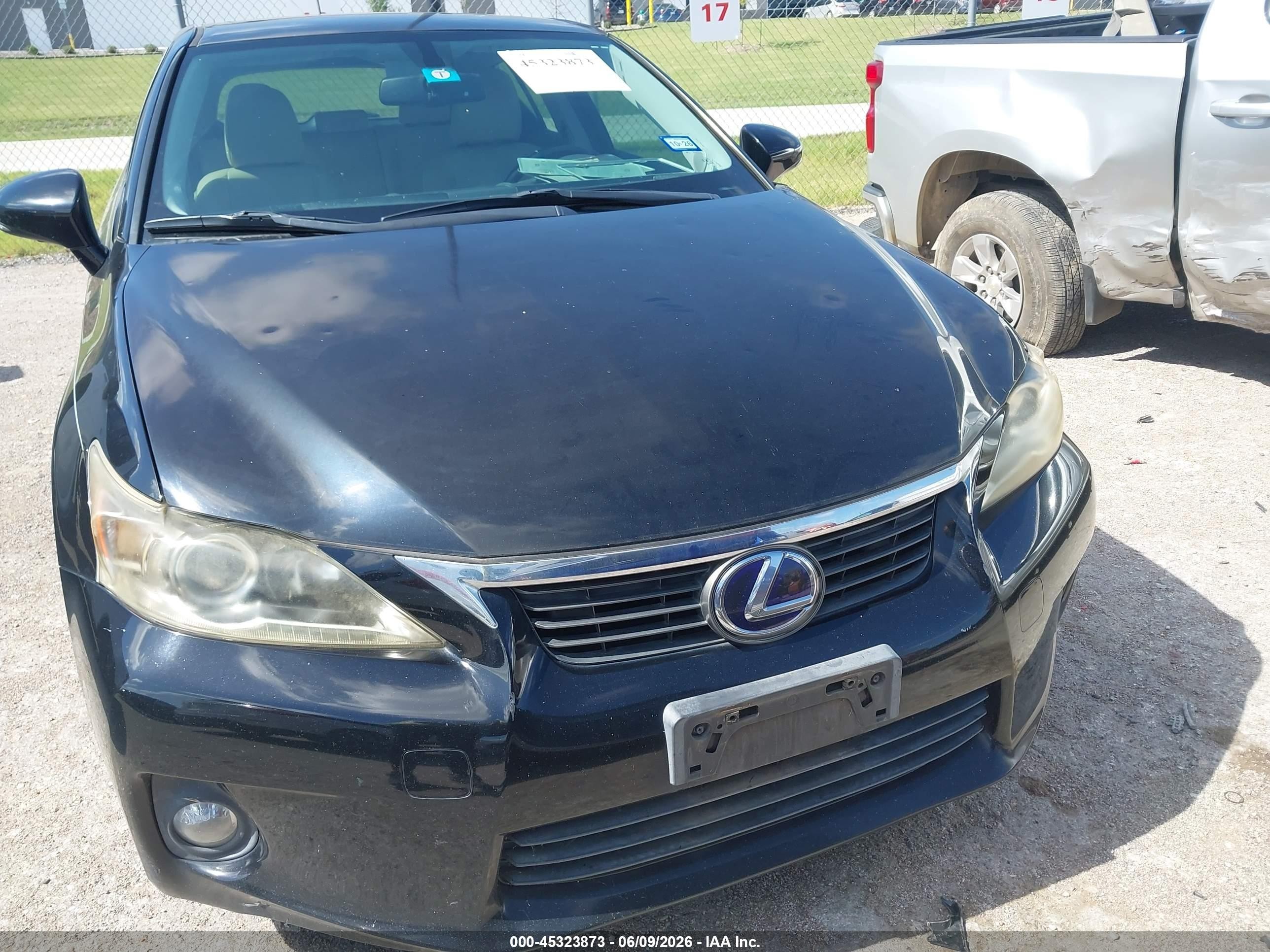 2012 Lexus Ct 200h Premium Black vin: JTHKD5BH3C2048547