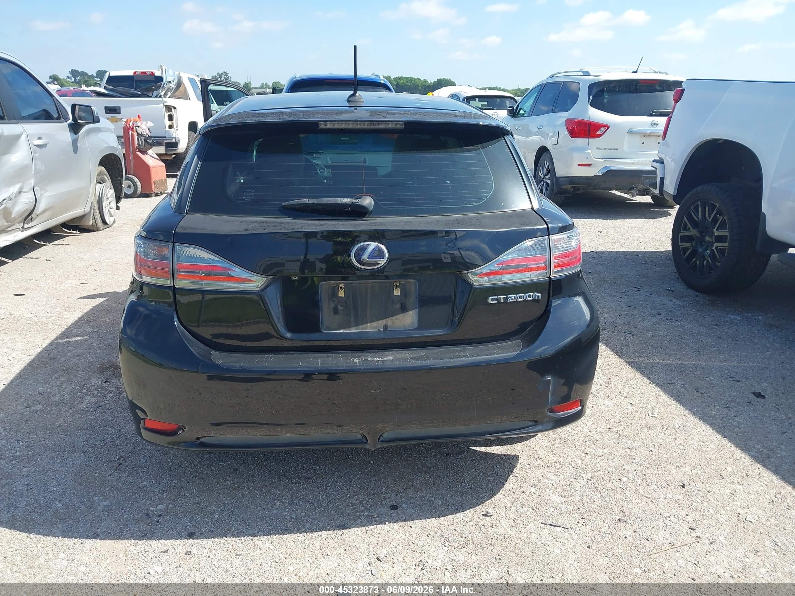 2012 Lexus Ct 200h Premium Black vin: JTHKD5BH3C2048547