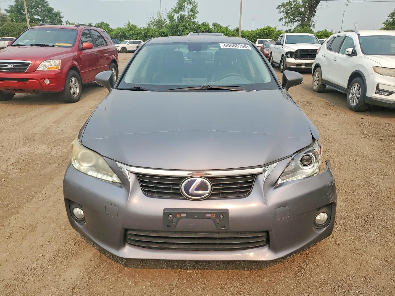 2012 Lexus Ct 200 Gray vin: JTHKD5BH3C2058771