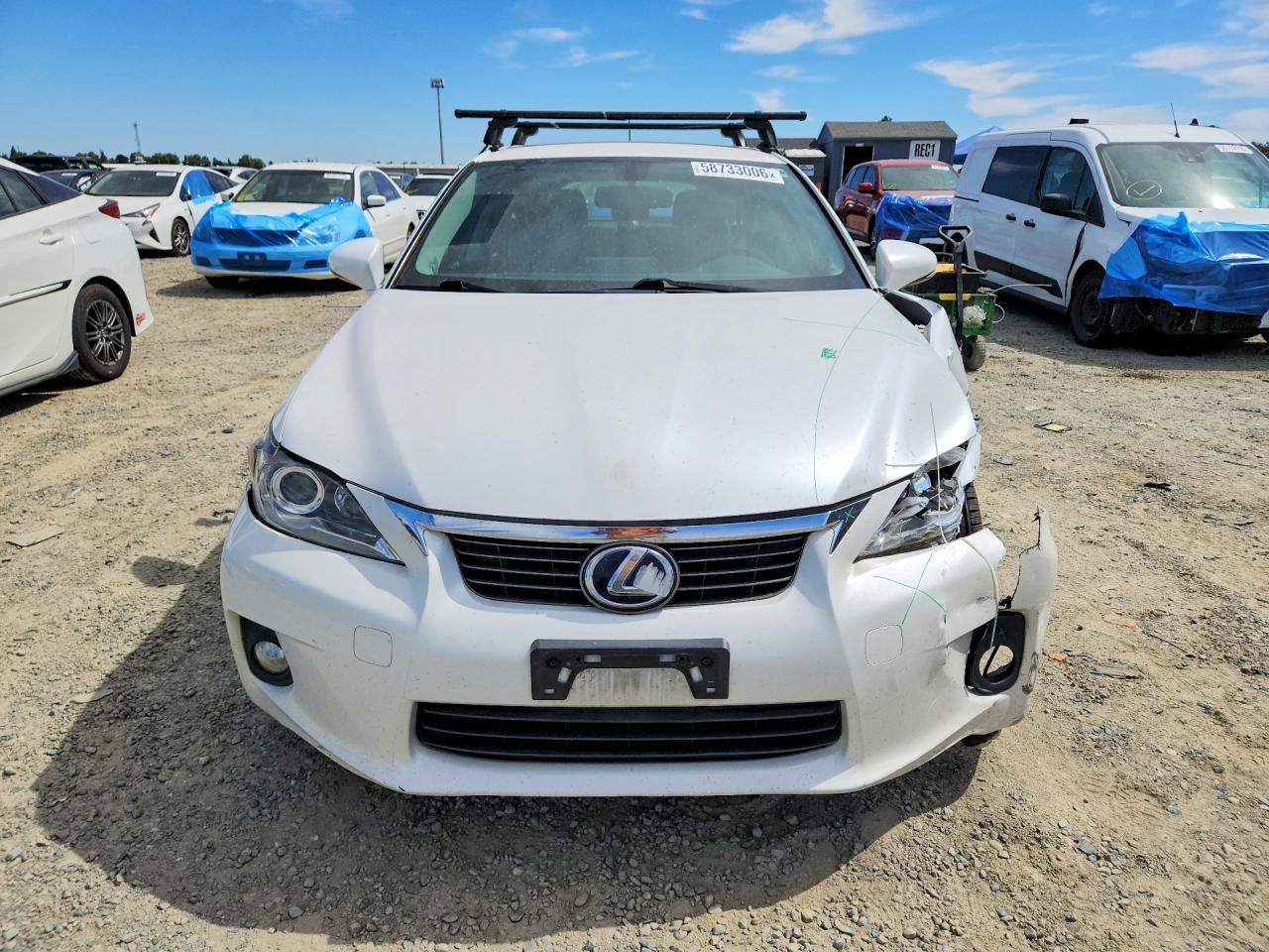 2012 Lexus Ct 200 White vin: JTHKD5BH3C2083587
