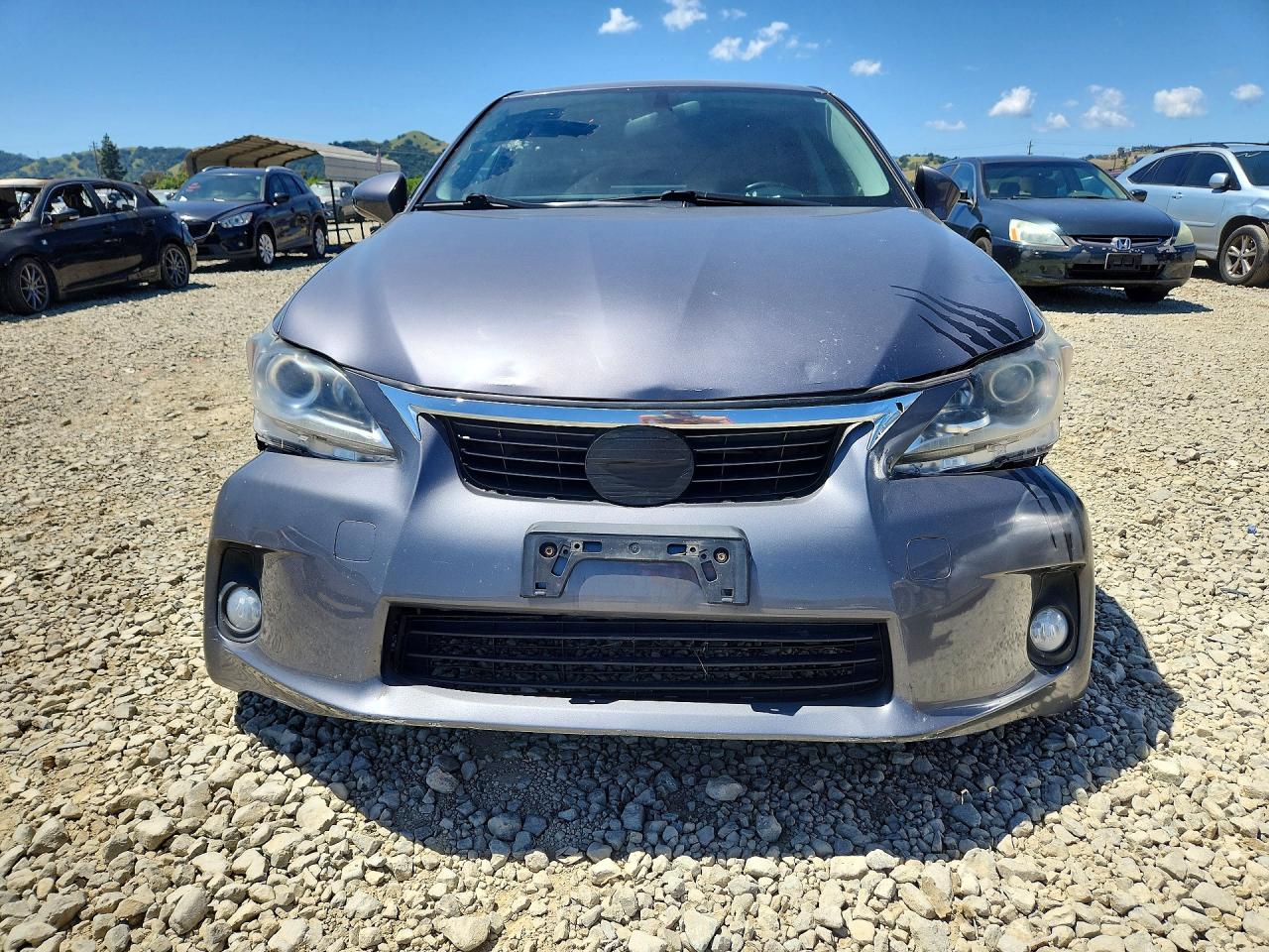 2012 Lexus Ct 200 Gray vin: JTHKD5BH3C2084013