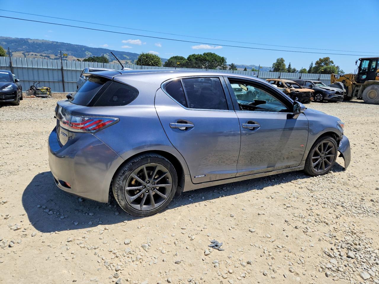 2012 Lexus Ct 200 Gray vin: JTHKD5BH3C2084013
