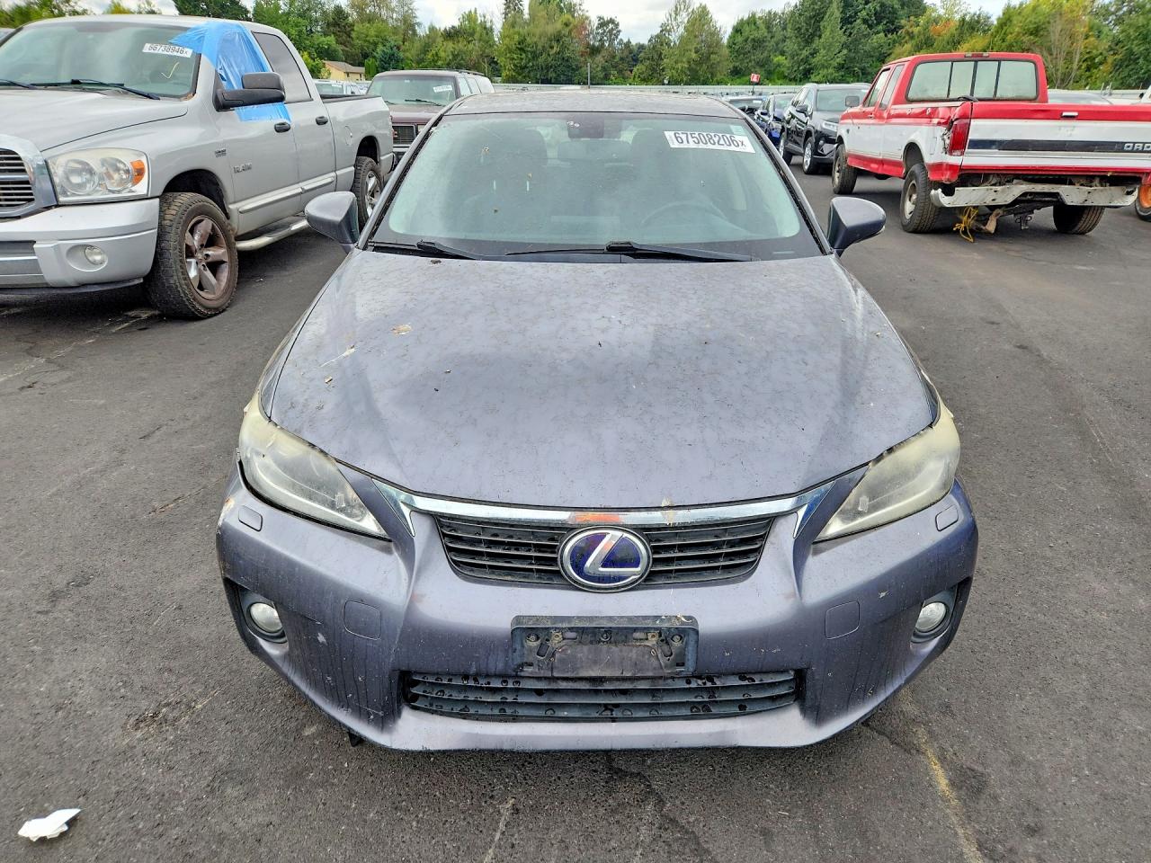2012 Lexus Ct 200 Gray vin: JTHKD5BH3C2094928