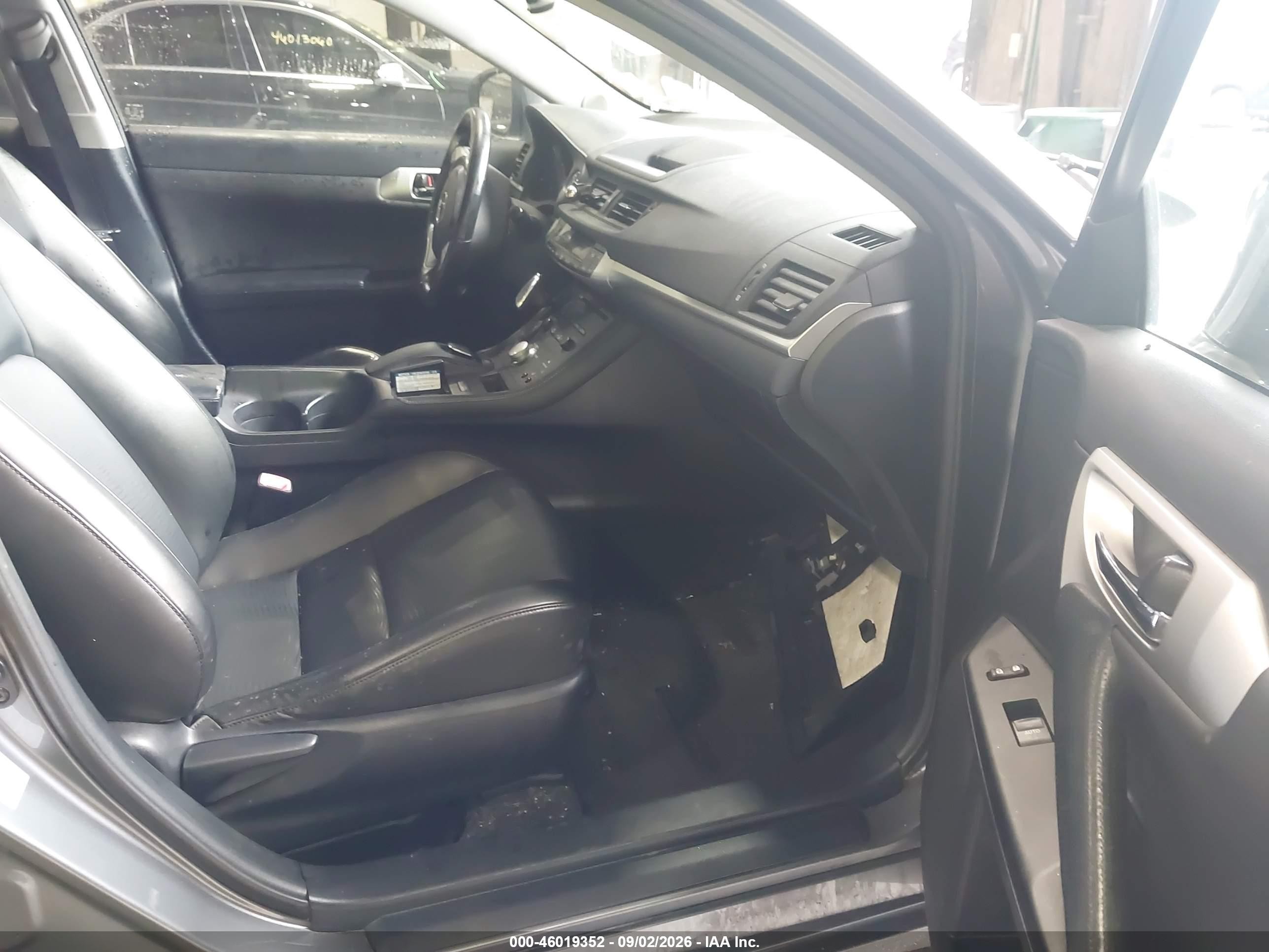 2012 Lexus Ct 200h Premium Gray vin: JTHKD5BH3C2101795