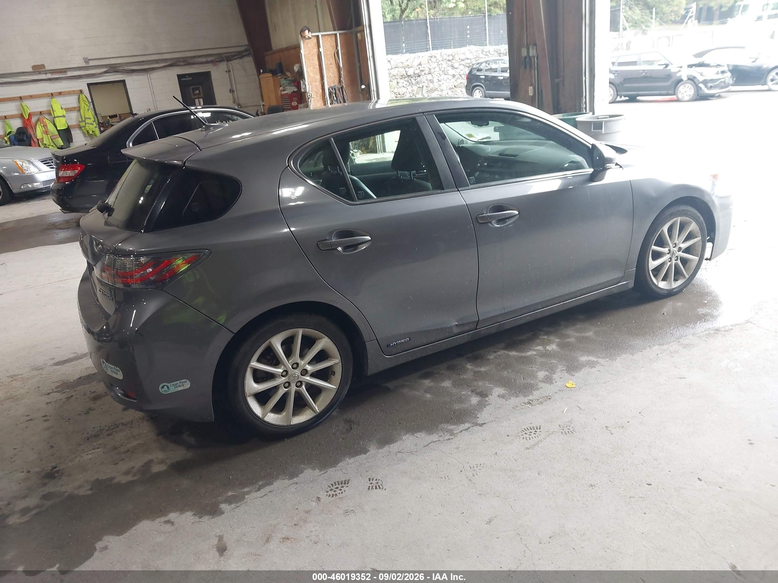 2012 Lexus Ct 200h Premium Gray vin: JTHKD5BH3C2101795