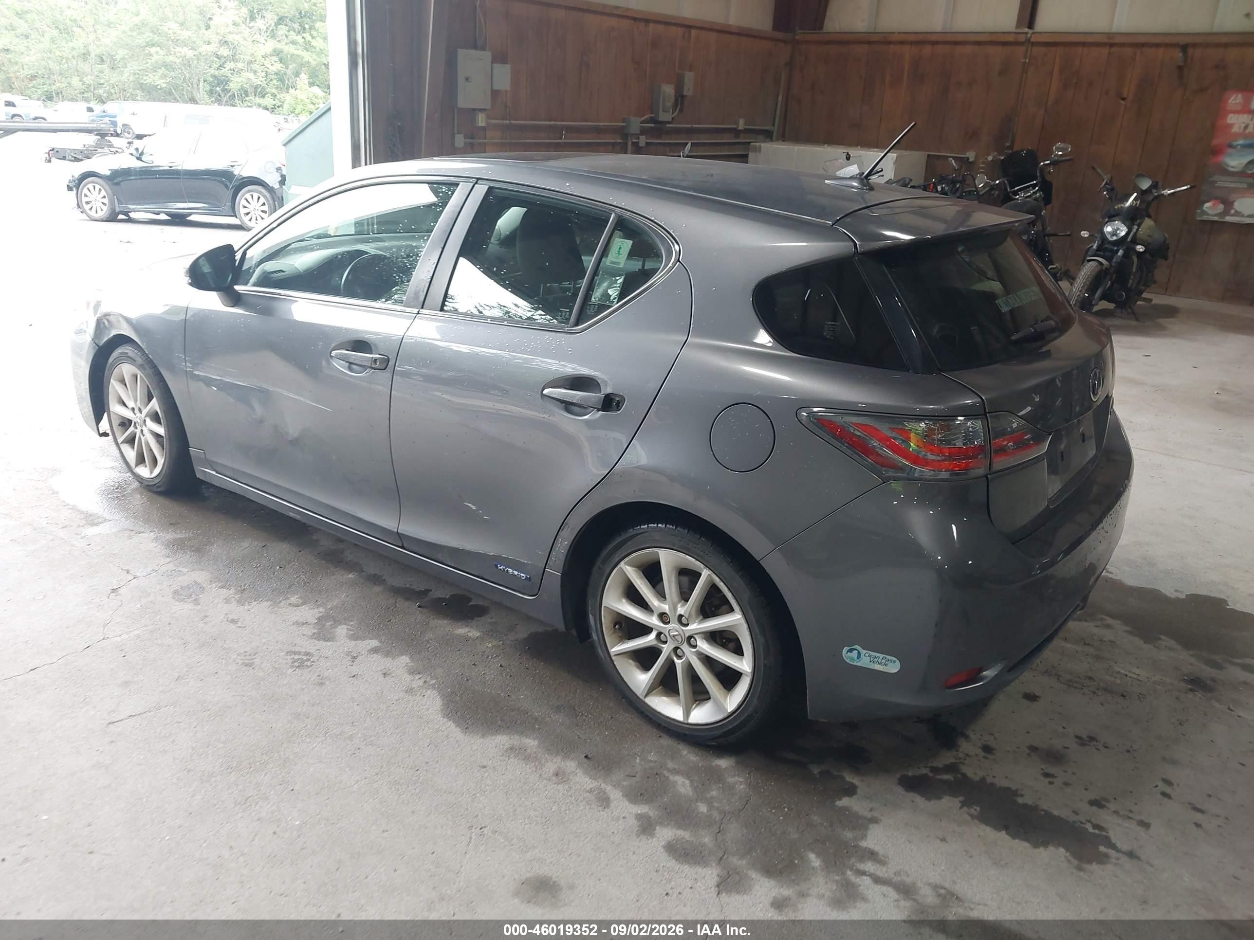 2012 Lexus Ct 200h Premium Gray vin: JTHKD5BH3C2101795
