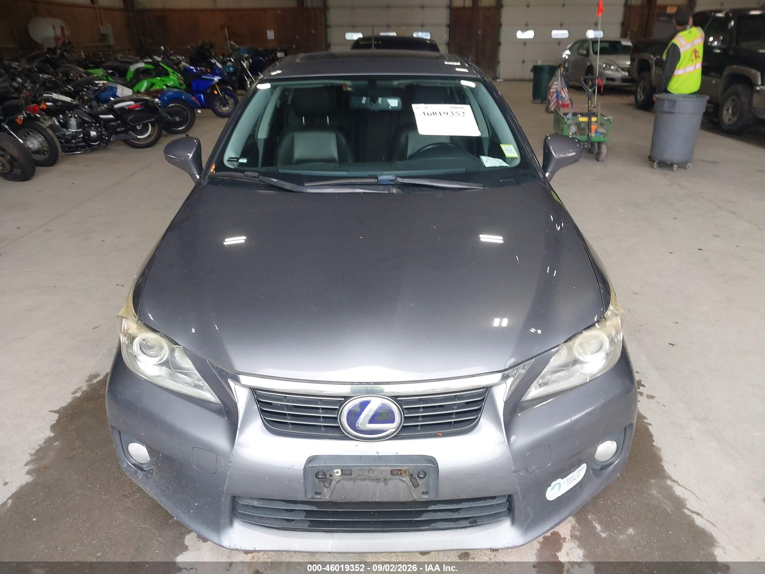 2012 Lexus Ct 200h Premium Gray vin: JTHKD5BH3C2101795