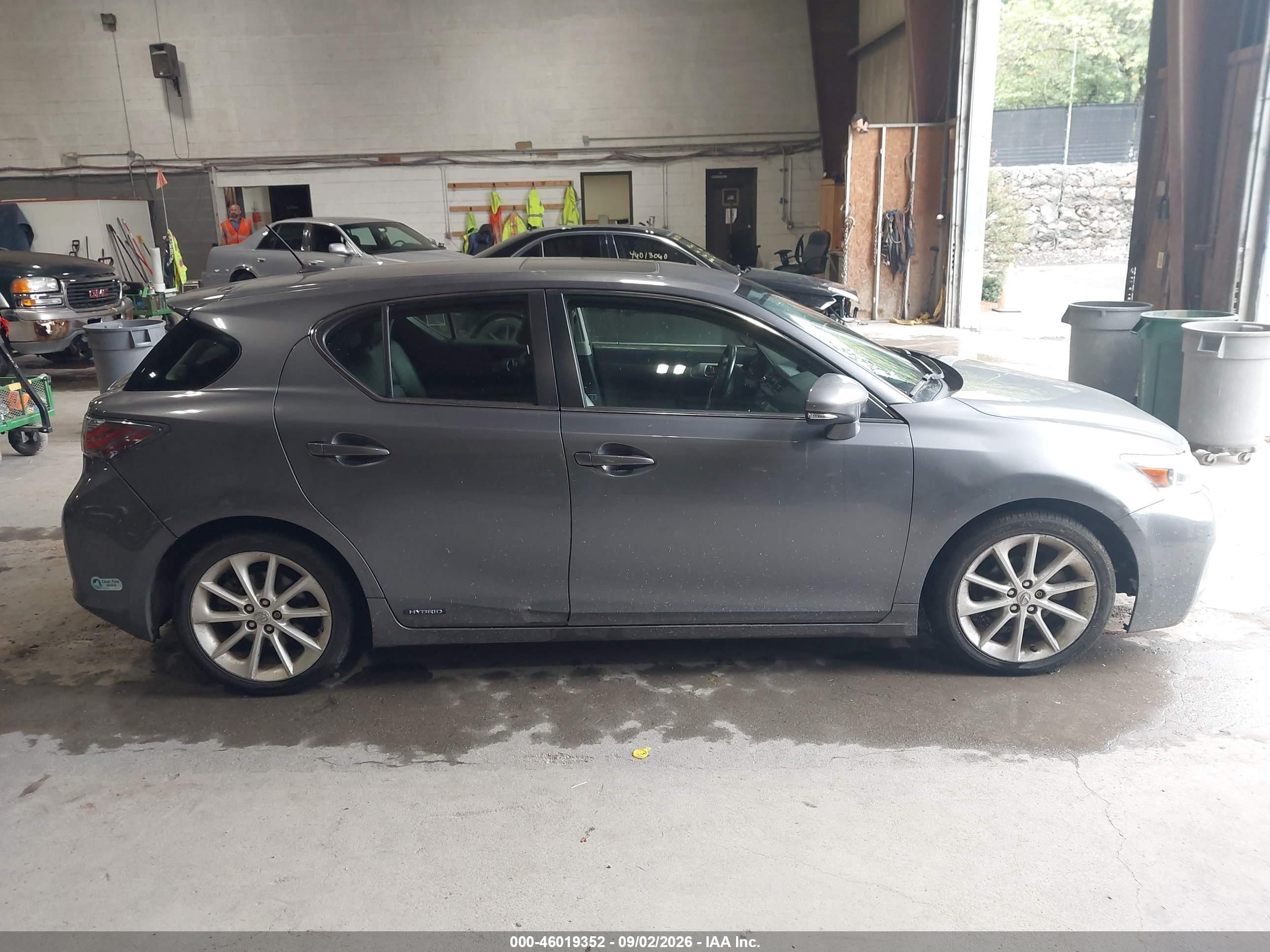 2012 Lexus Ct 200h Premium Gray vin: JTHKD5BH3C2101795