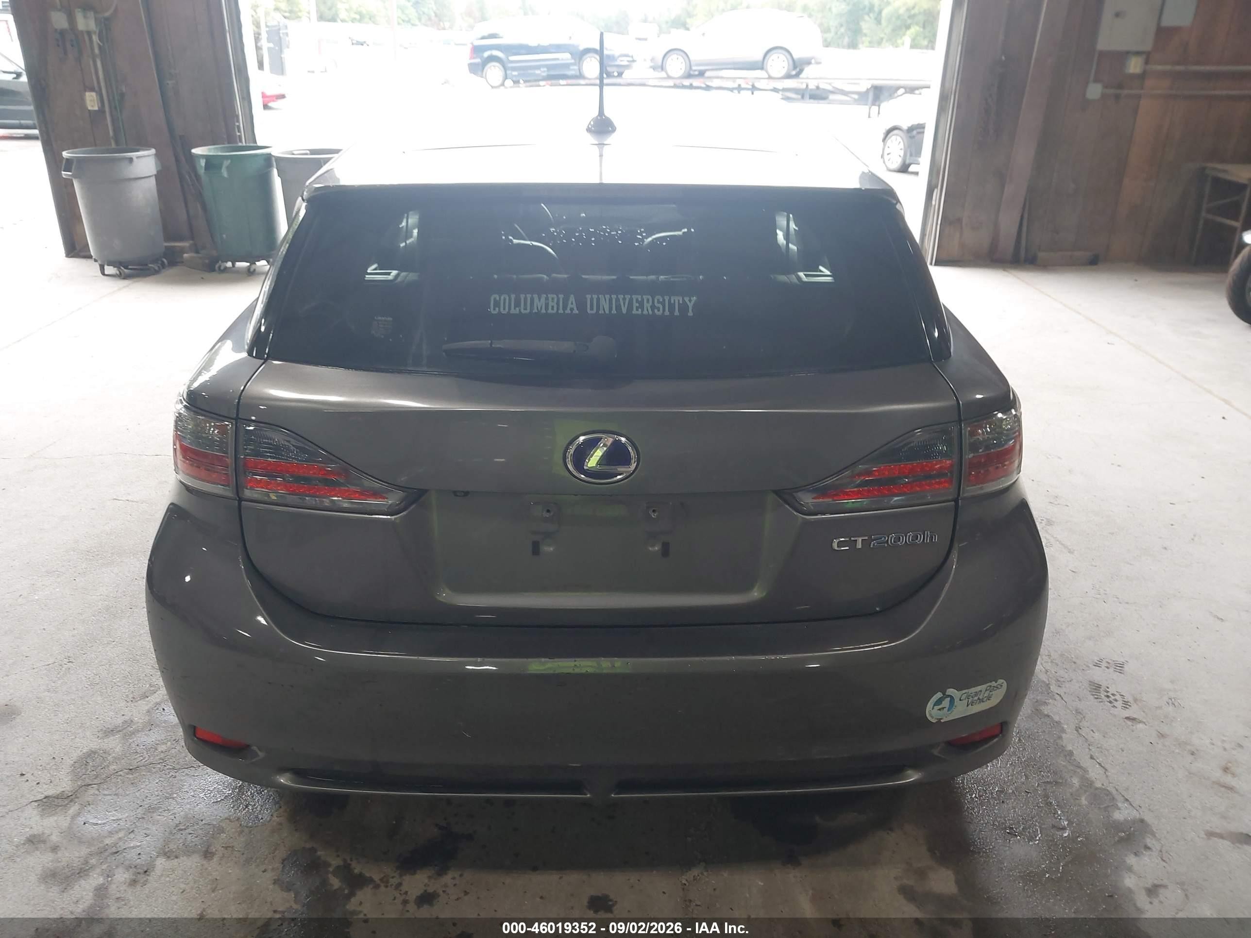 2012 Lexus Ct 200h Premium Gray vin: JTHKD5BH3C2101795