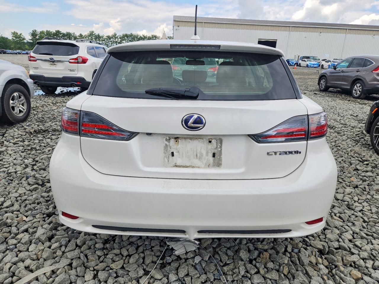 2012 Lexus Ct 200 White vin: JTHKD5BH3C2102588