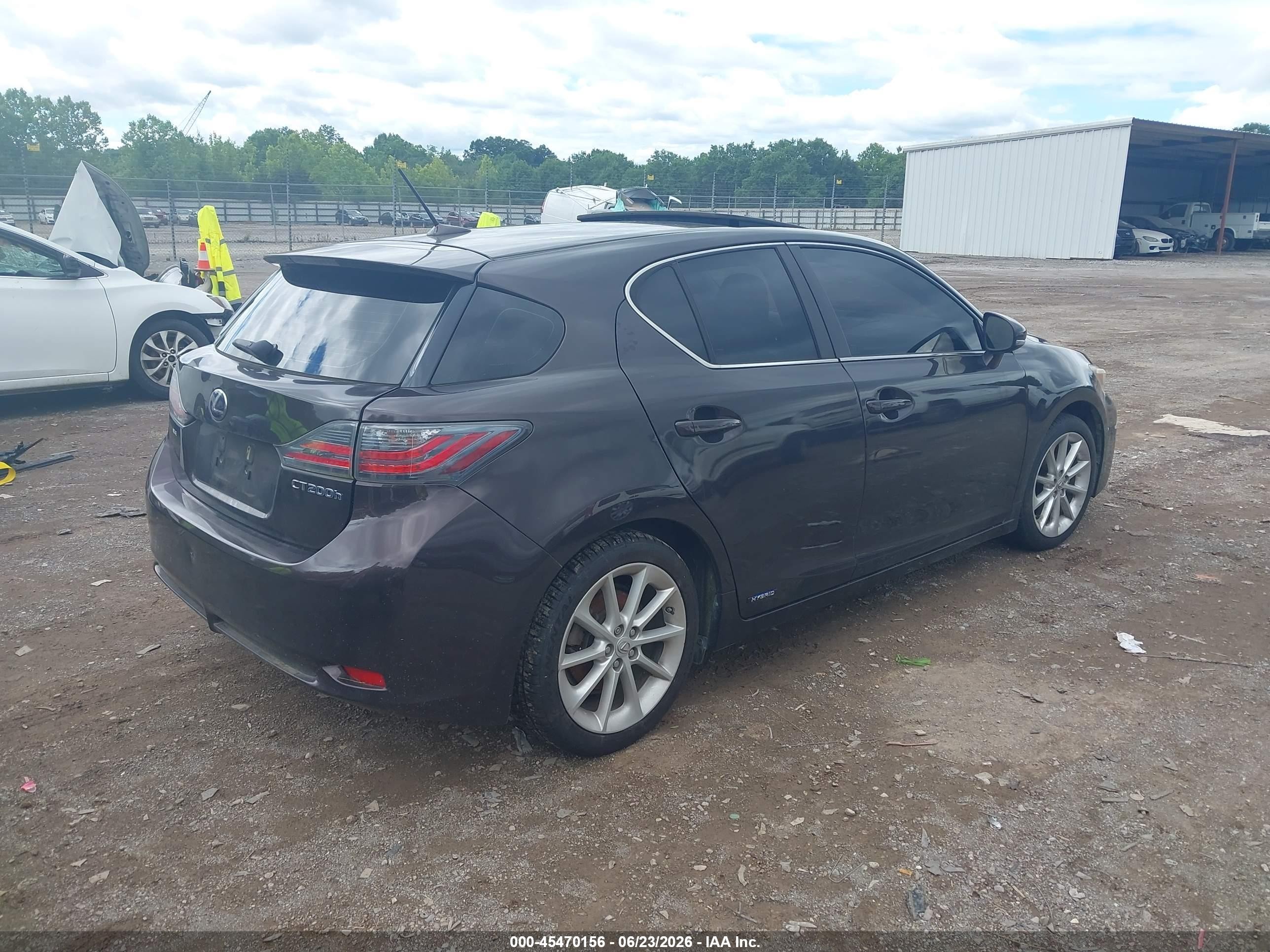 2012 Lexus Ct 200h Premium Purple vin: JTHKD5BH3C2102624